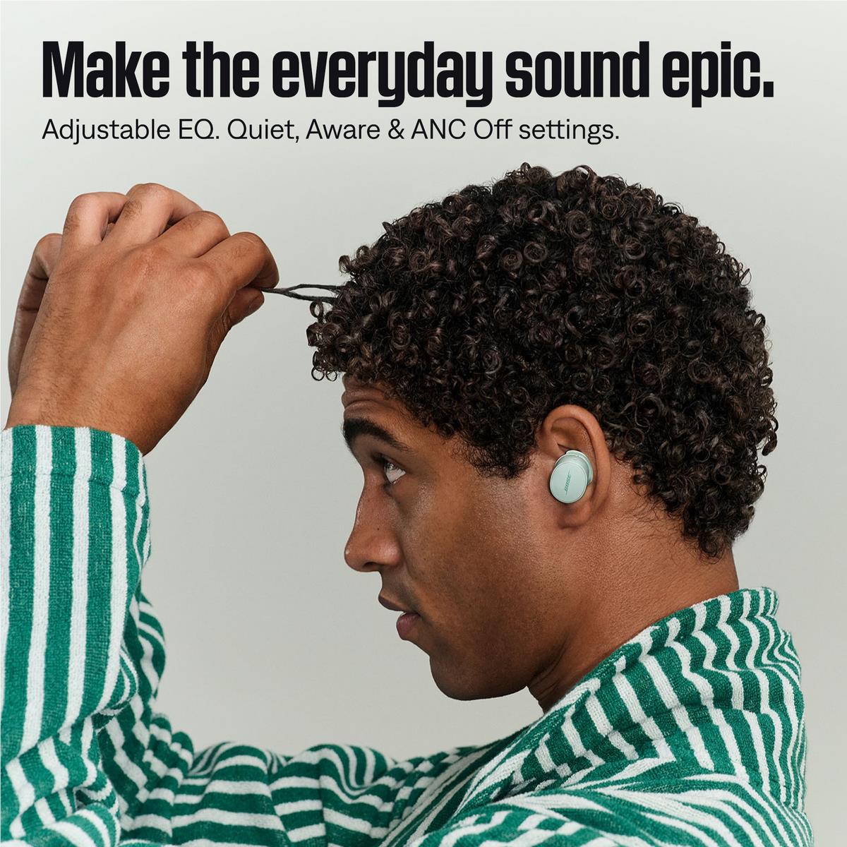 Bose QuietComfort Earbuds in Dewdrop Mint green with charging case, image 4 - In-Ear Headphones & Earbuds at Tech Supply Shed NZ