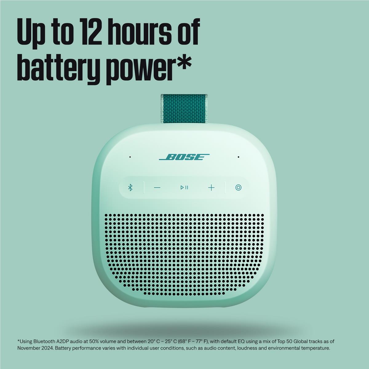 Bose SoundLink Micro 2nd Gen pocket Bluetooth speaker in Dewdrop Mint green, image 6 - Portable Speakers at Tech Supply Shed NZ