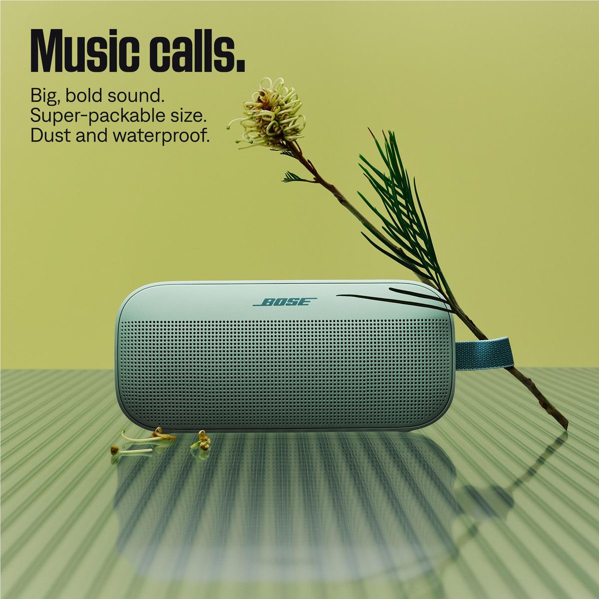 Bose SoundLink Flex 2nd Gen portable Bluetooth speaker in Dewdrop Mint green, image 6 - Portable Speakers at Tech Supply Shed NZ