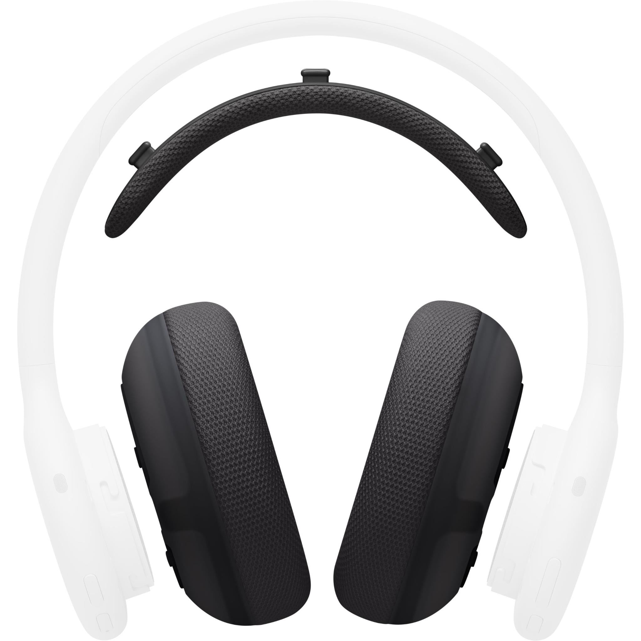 Black performance knit headphone cushion replacement kit with ear pads and headband padding