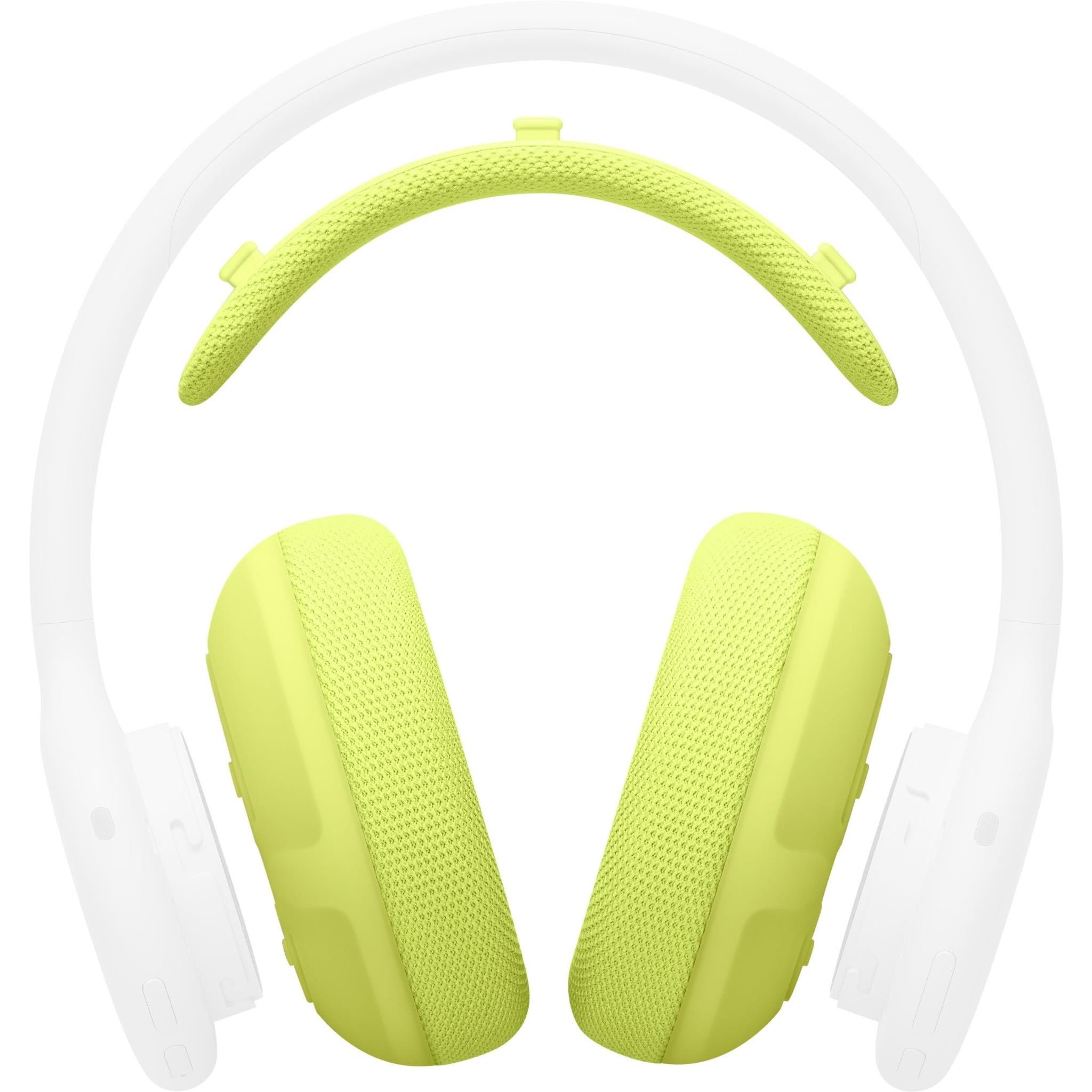 Neon Volt green headphone cushion kit with knit headband and ear pads
