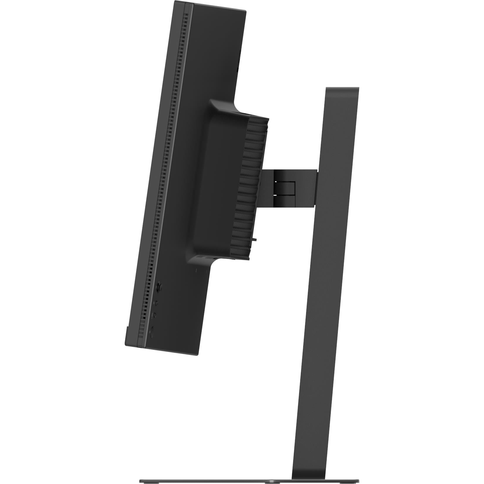 Curved gaming monitor side profile showing slim bezel and adjustable stand