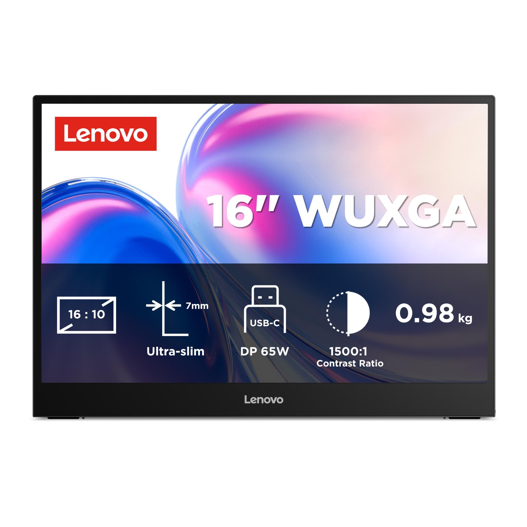 16-inch portable IPS monitor with slim bezel and dual USB-C ports