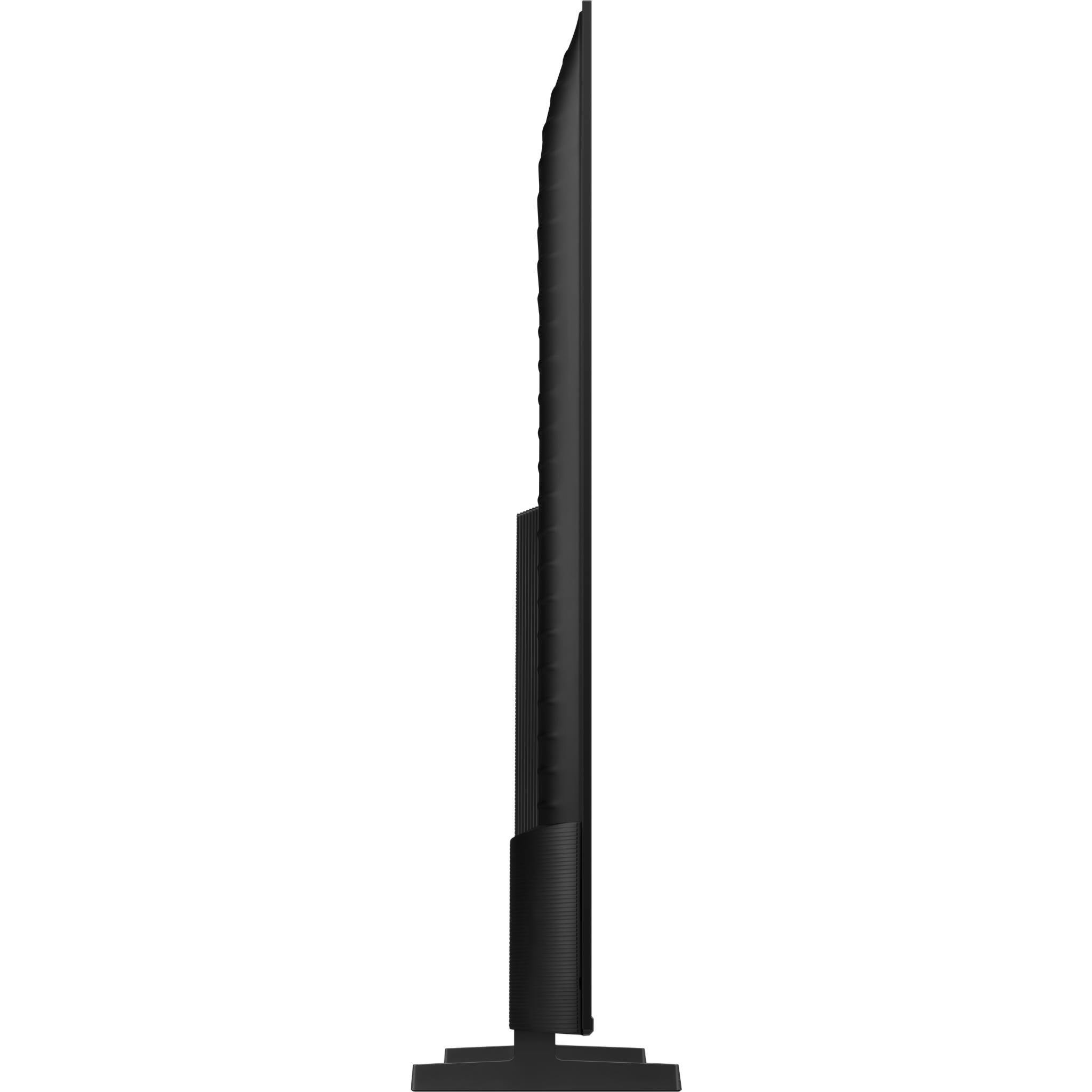 Samsung TV stand and slim black frame, side view