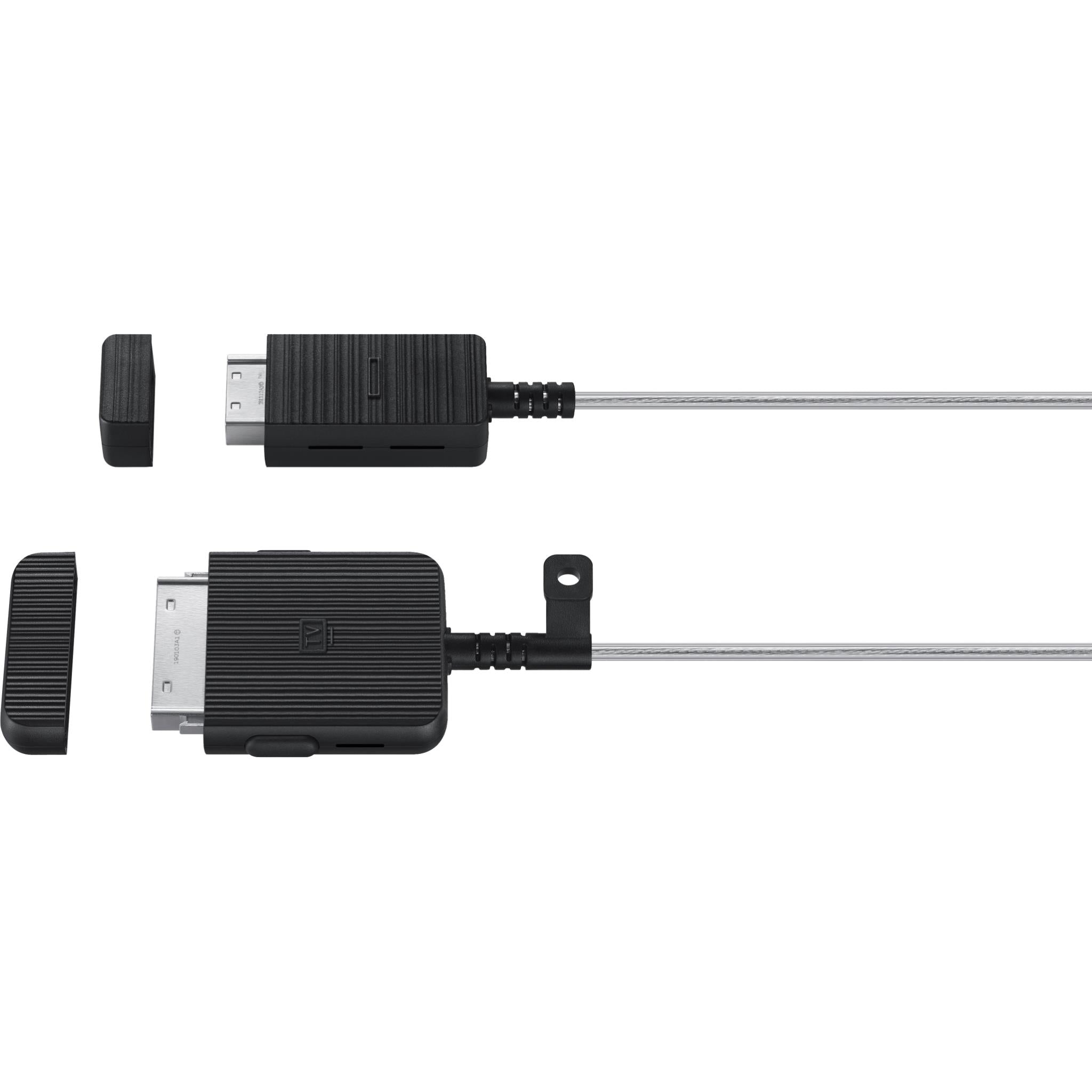 Samsung clear connection cable, USB-A plug with black adapter housing and strain relief
