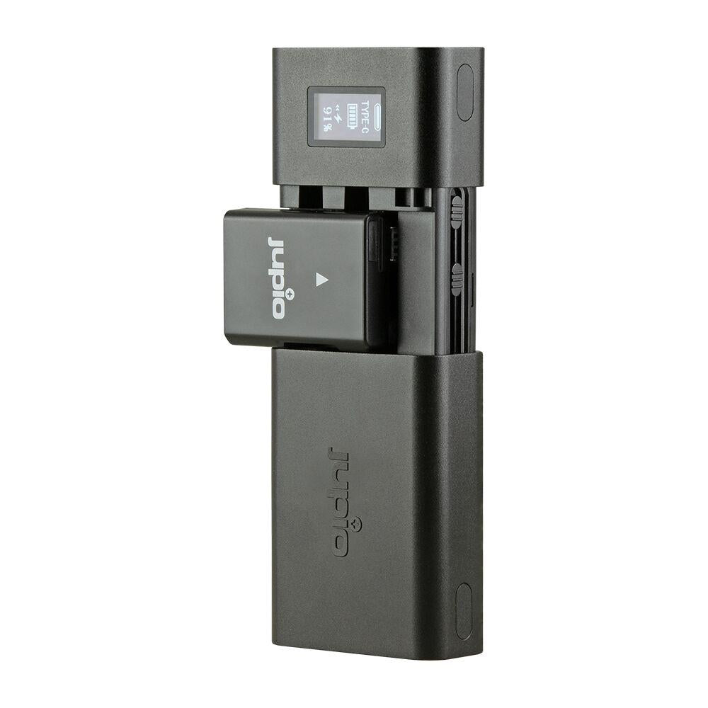 Jupio USB-C universal fast charger for camera batteries, image 5 - Camera Accessories at Tech Supply Shed NZ