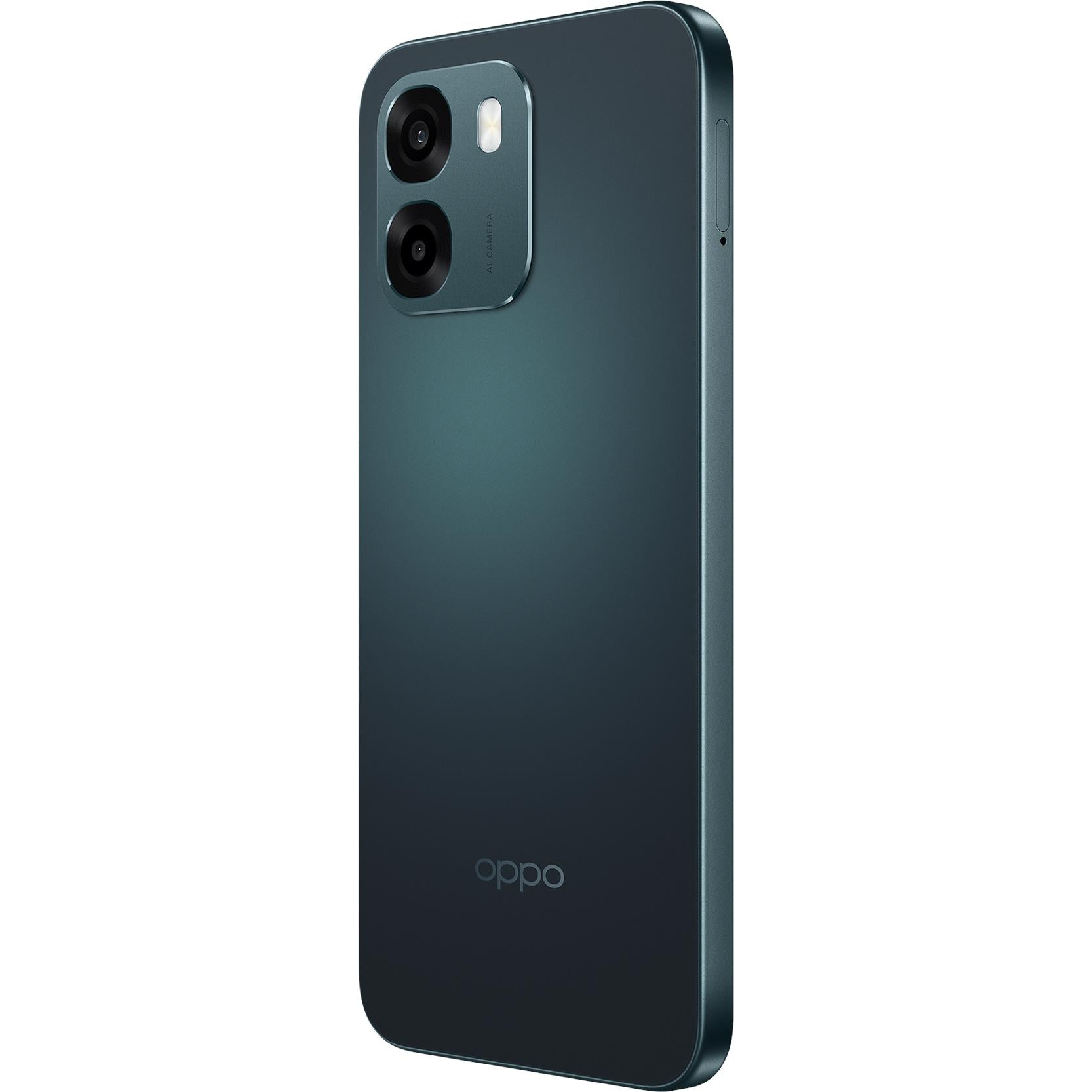 OPPO A6 5G smartphone back view with dual cameras and OPPO logo