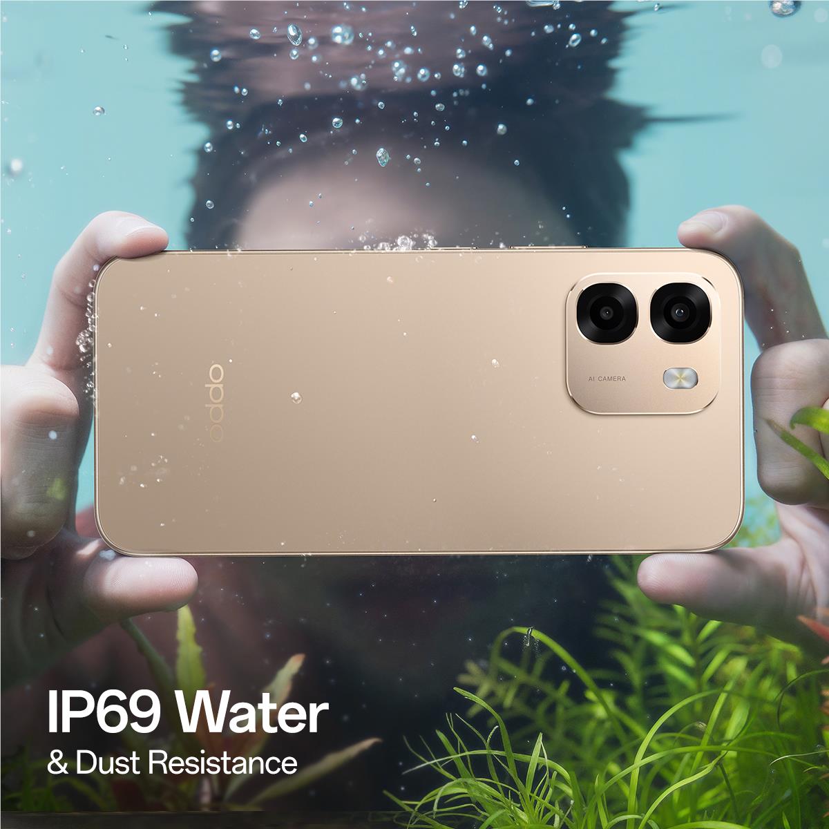 OPPO A6 5G 256GB smartphone in Aurora Gold, image 5 - Mobile Phones at Tech Supply Shed NZ