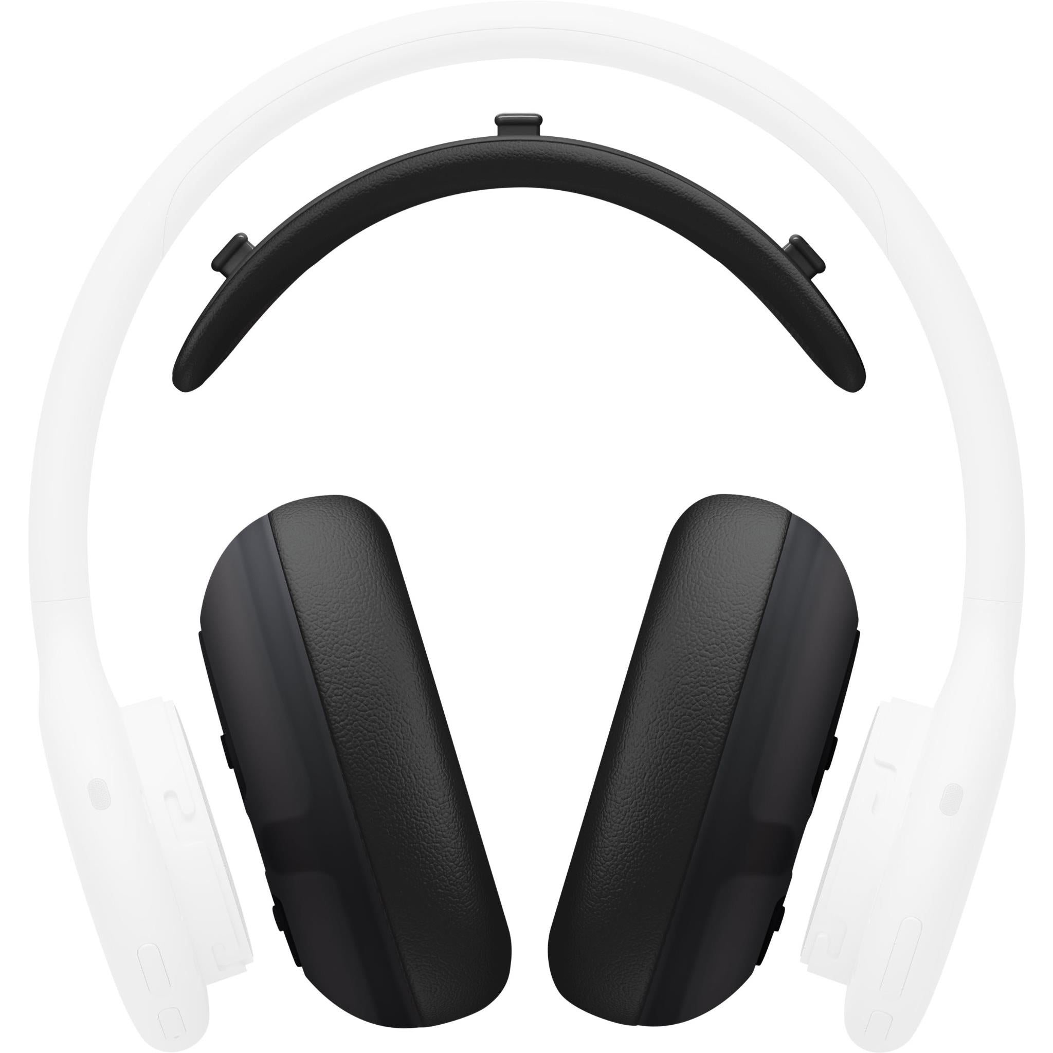 Beats 360 ear cup and headband cushions in black UltraPlush, two pads and band