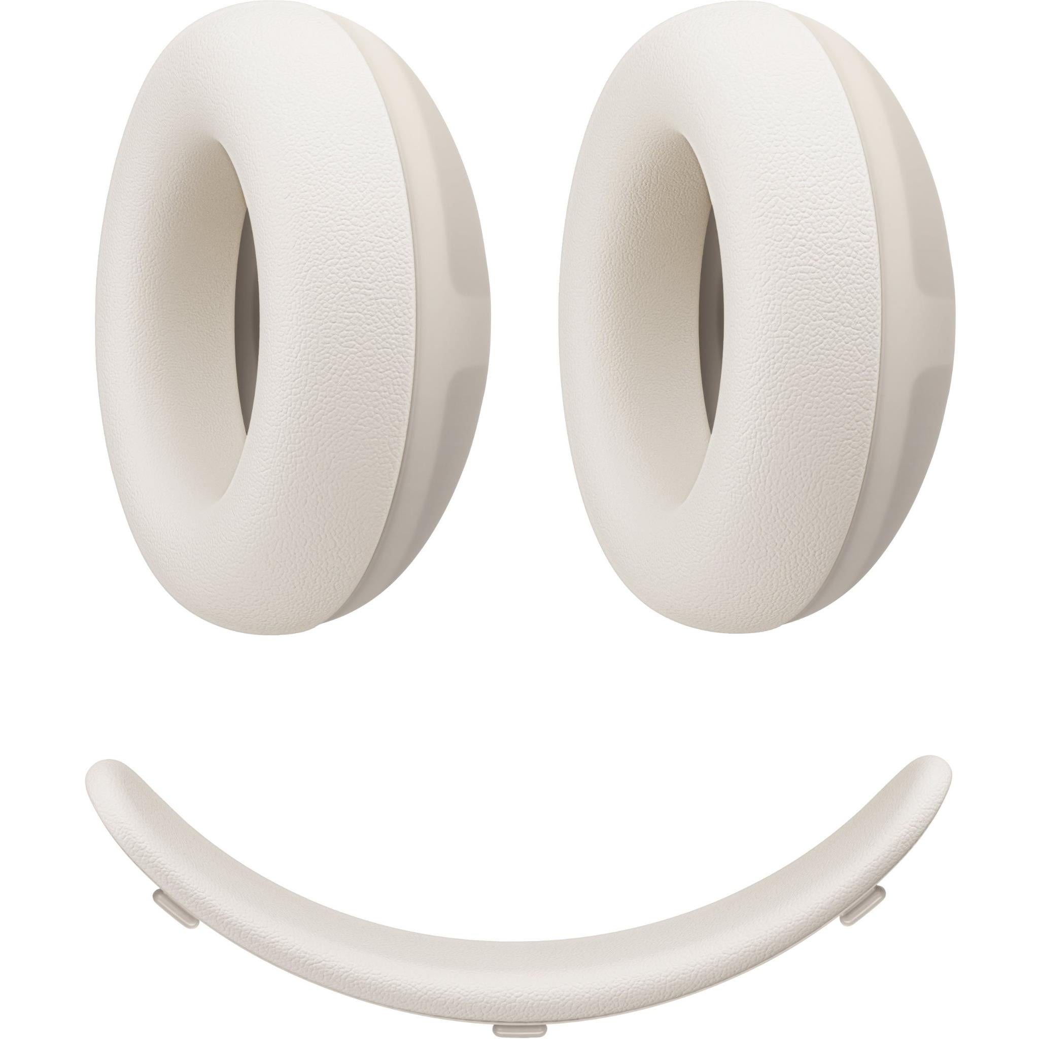 UltraPlush ear cup cushions and headband cushion set, cloud white with fit tabs