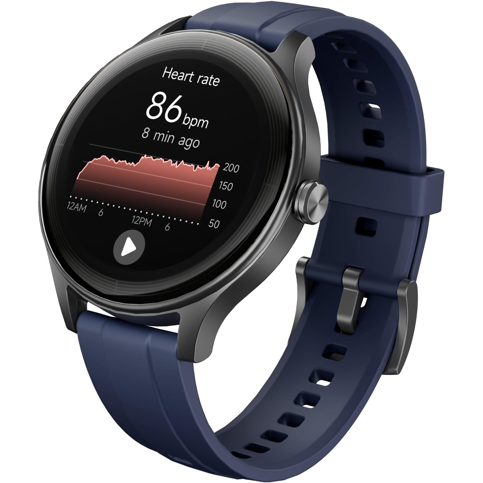 Ryze Flex Gen 2 smart watch with Bluetooth calling in Black & Blue, image 2 - Smart Watches at Tech Supply Shed NZ
