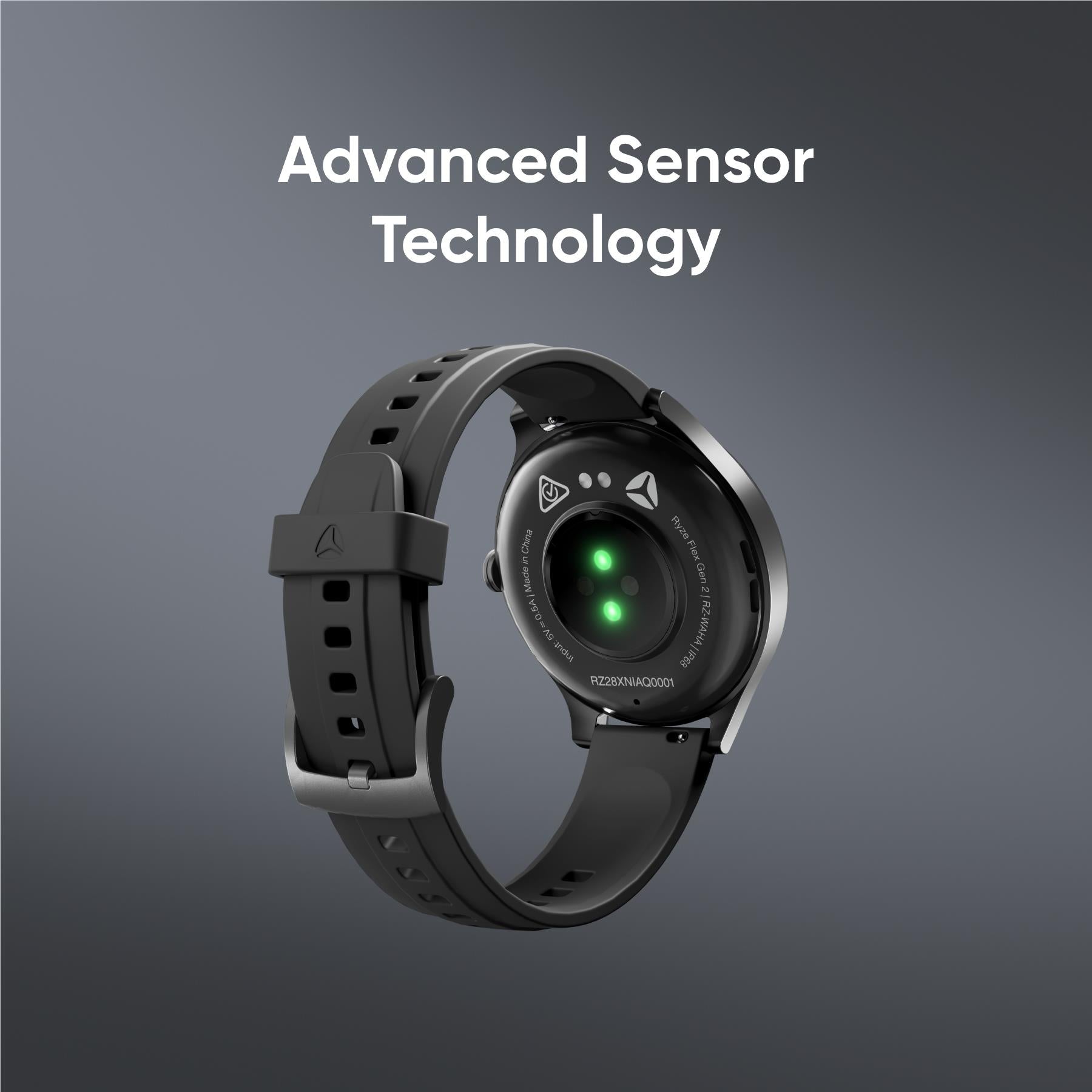 Ryze Flex Gen 2 smart watch with Bluetooth calling in Black & Blue, image 4 - Smart Watches at Tech Supply Shed NZ