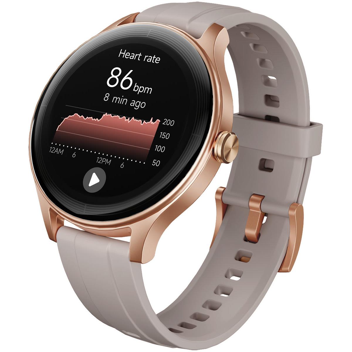 Ryze Flex Gen 2 smart watch with Bluetooth calling in Pink & Stone, image 2 - Smart Watches at Tech Supply Shed NZ