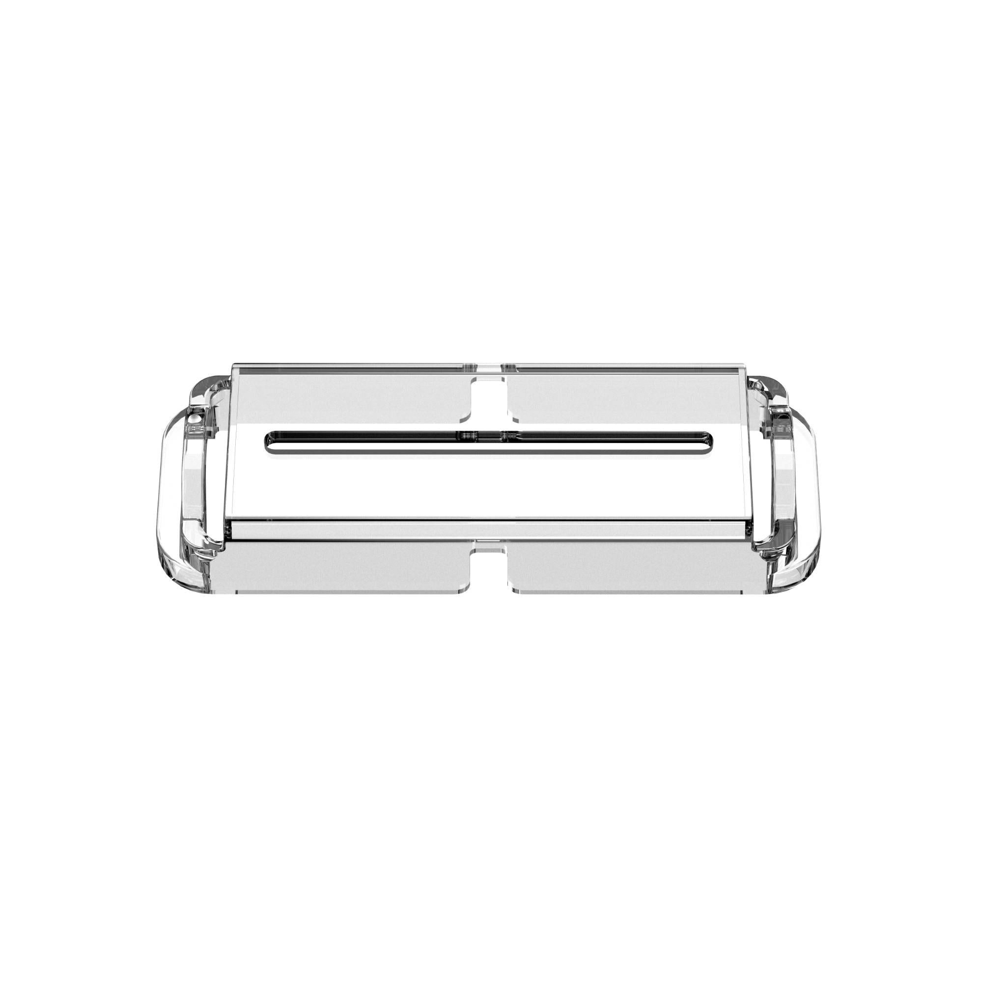 Replacement trimmer blade head attachment, silver metal with clear housing