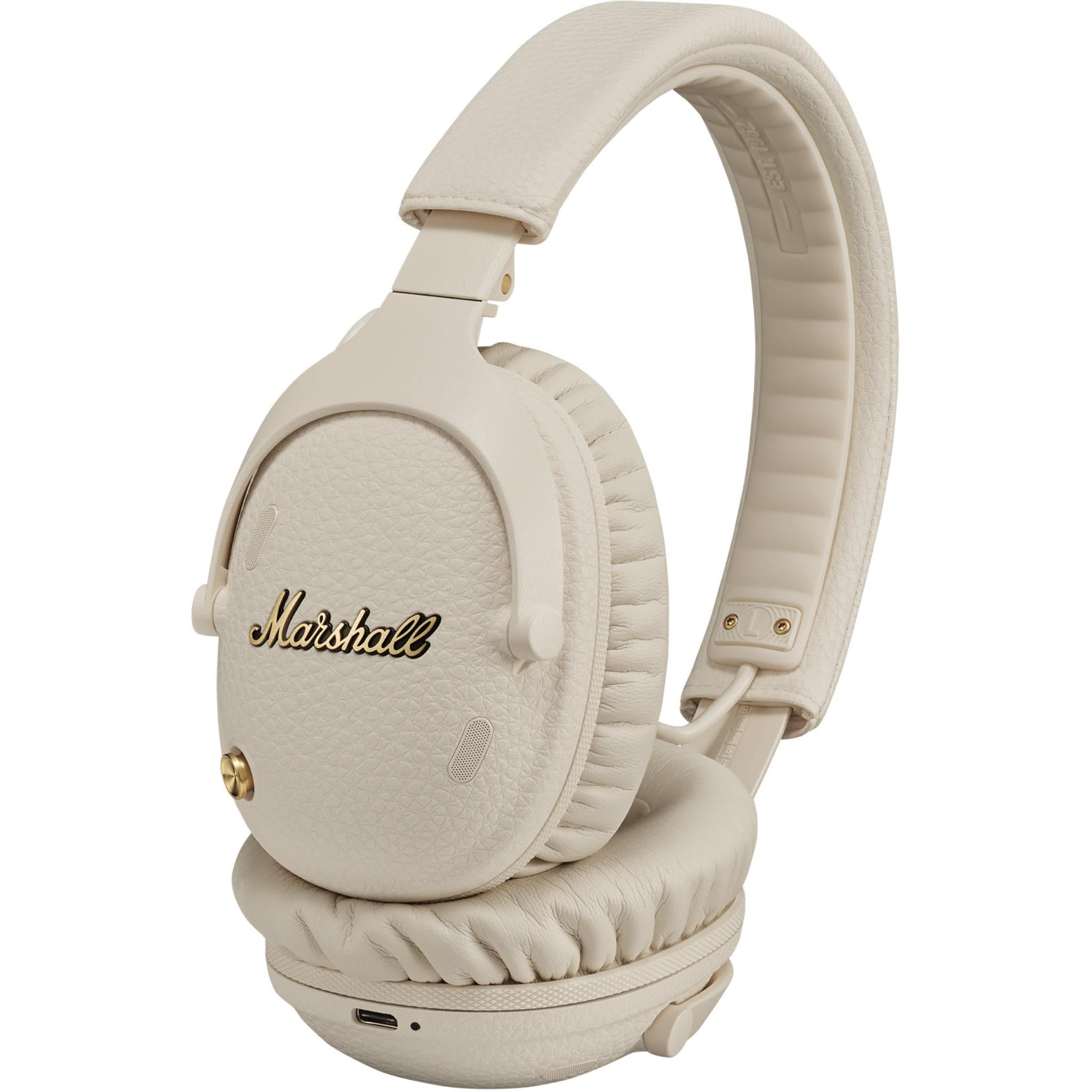 Marshall Monitor III ANC wireless over-ear headphones in Cream - Over-Ear Headphones at Tech Supply Shed NZ