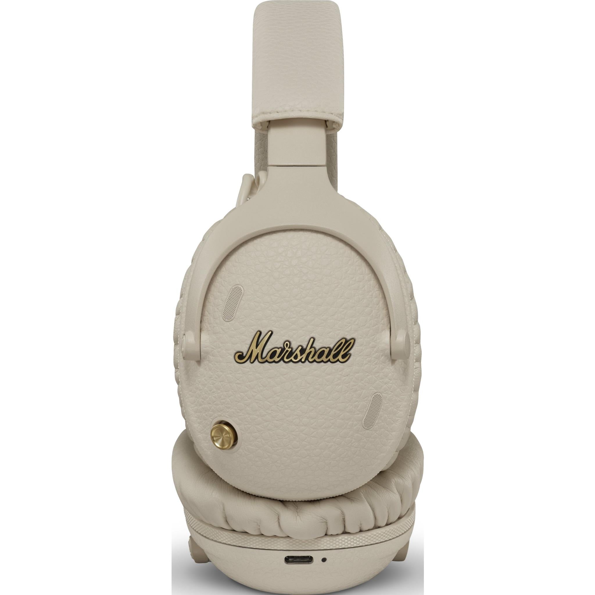 Marshall Monitor III ANC wireless over-ear headphones in Cream, image 3 - Over-Ear Headphones at Tech Supply Shed NZ