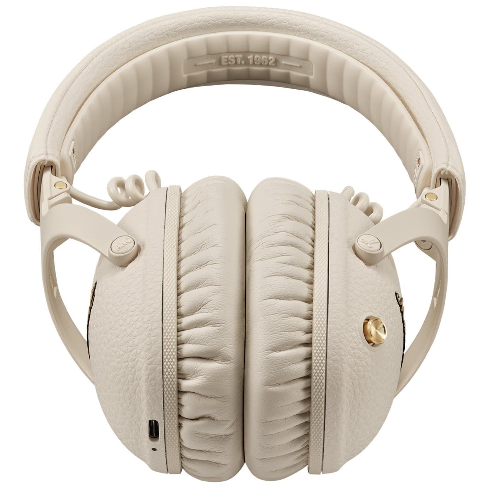 Marshall Monitor III ANC wireless over-ear headphones in Cream, image 4 - Over-Ear Headphones at Tech Supply Shed NZ