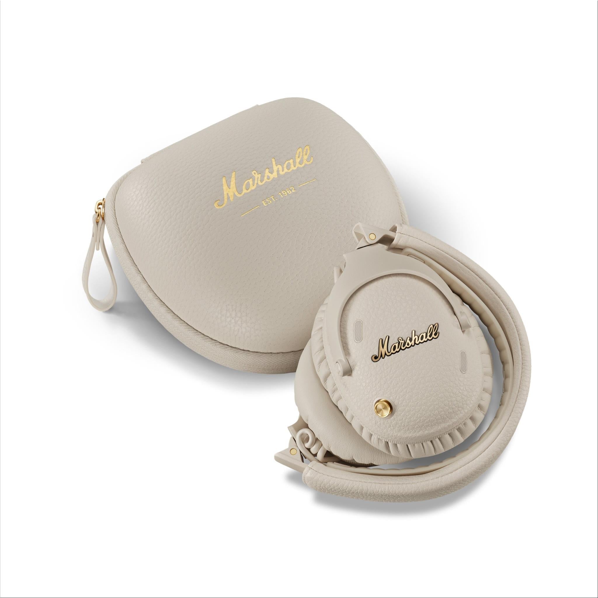 Marshall Monitor III ANC wireless over-ear headphones in Cream, image 5 - Over-Ear Headphones at Tech Supply Shed NZ
