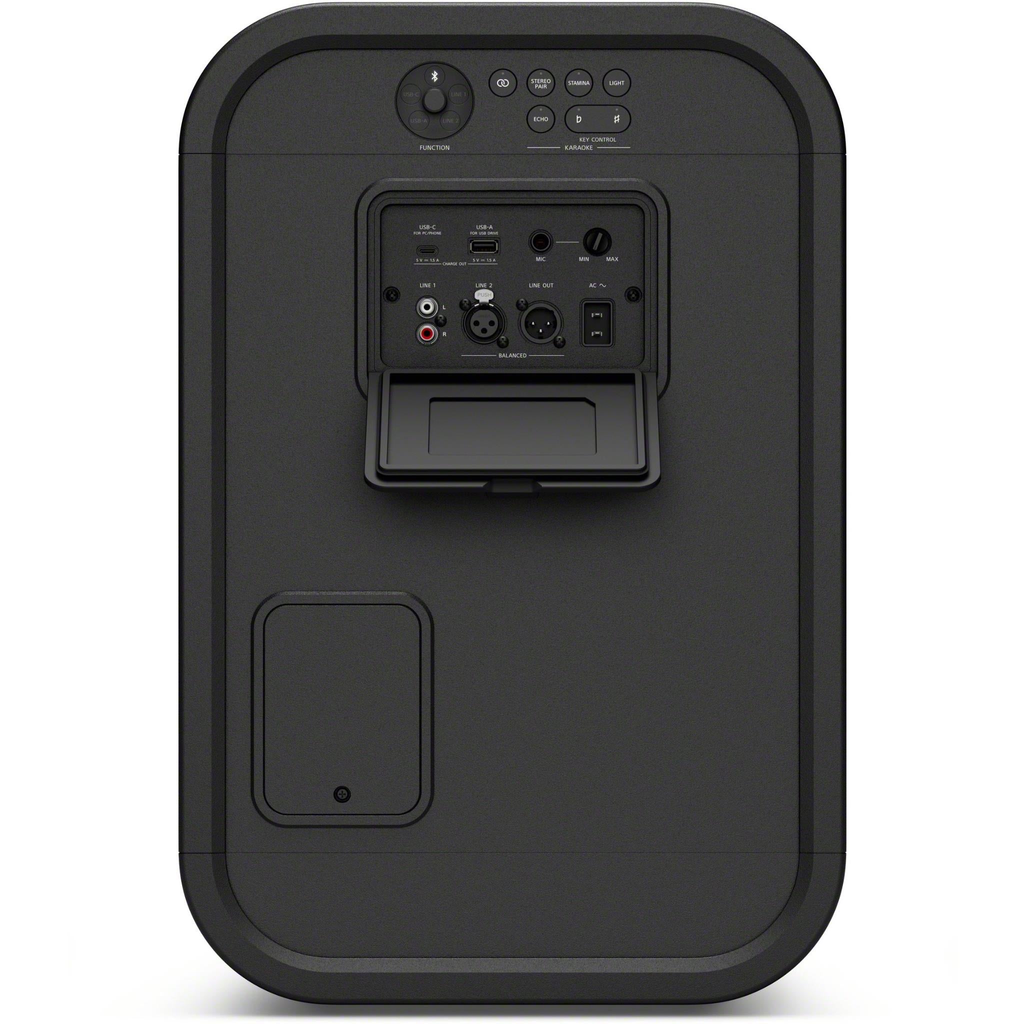 Sony ULT Tower 5 wireless party speaker in black, image 3 - Portable Speakers at Tech Supply Shed NZ