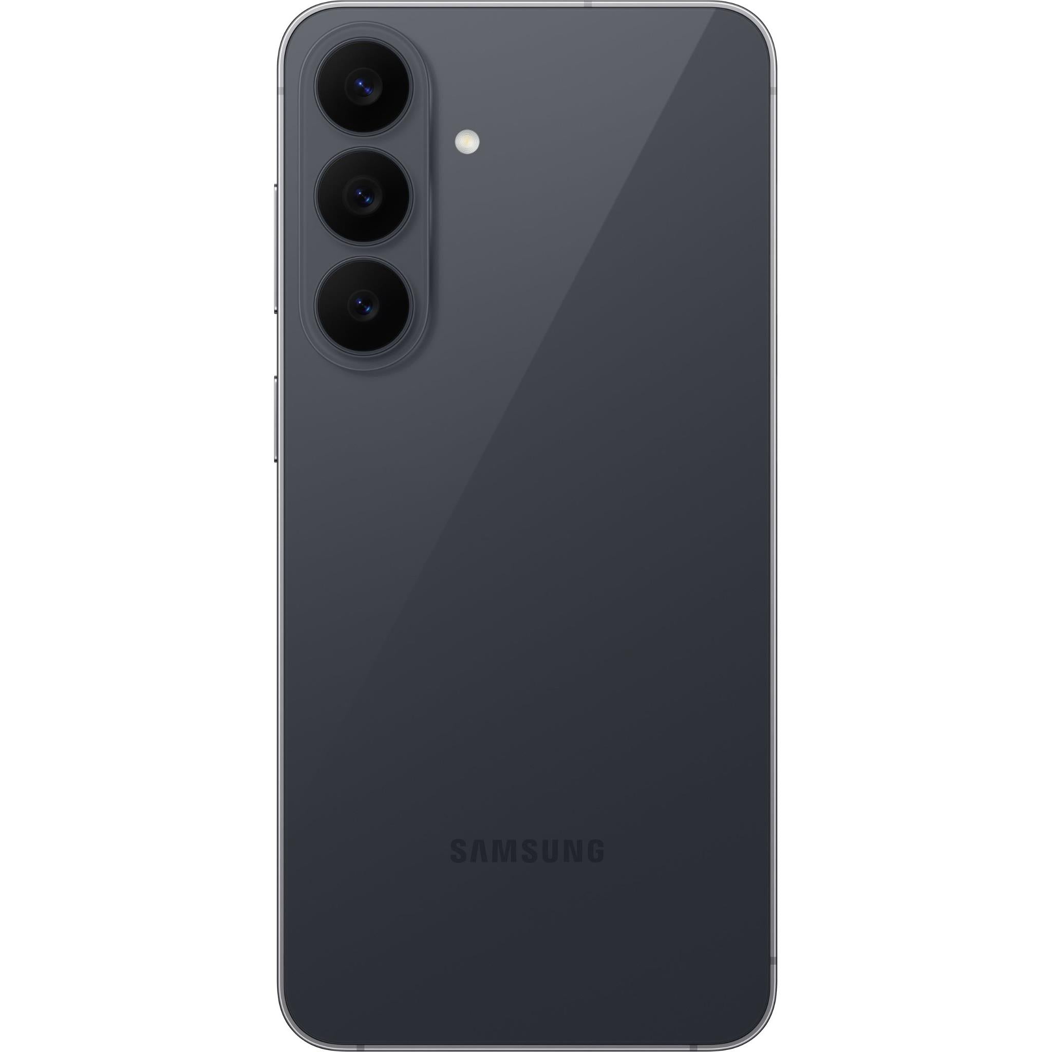 Graphite Samsung smartphone back with triple camera module and flash