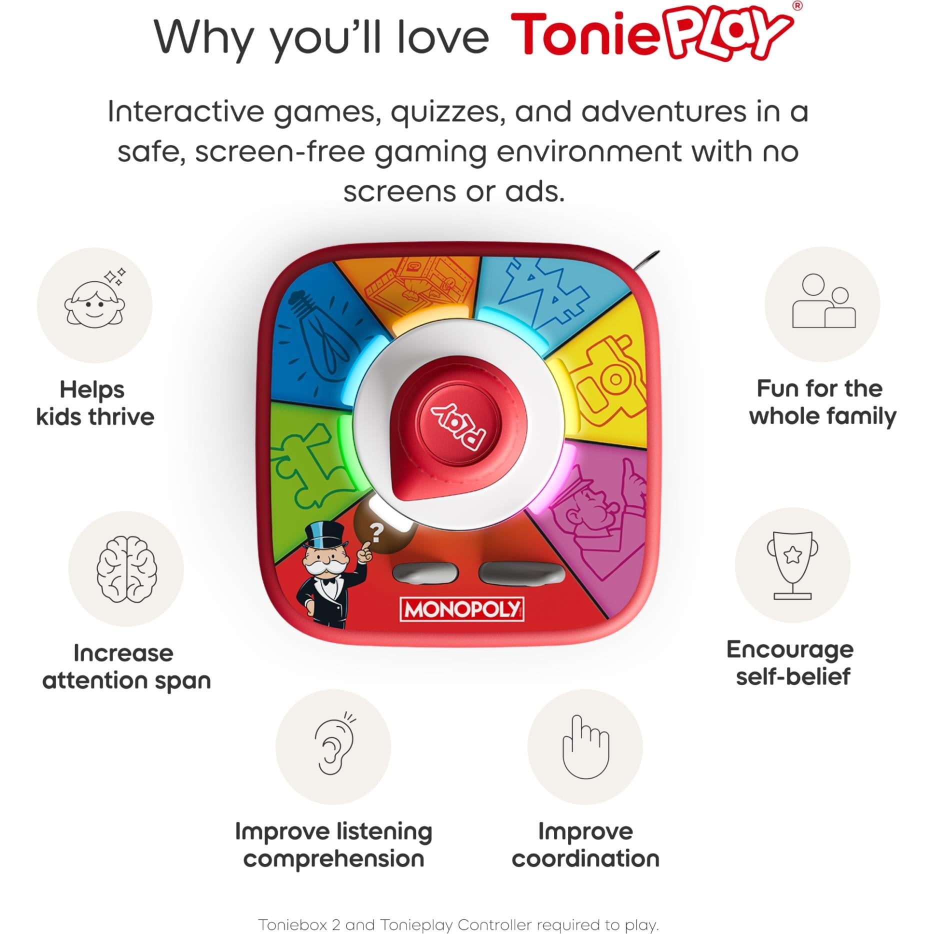 tonies Tonieplay Game Monopoly Action Rush box, image 6 - Tonies at Tech Supply Shed NZ