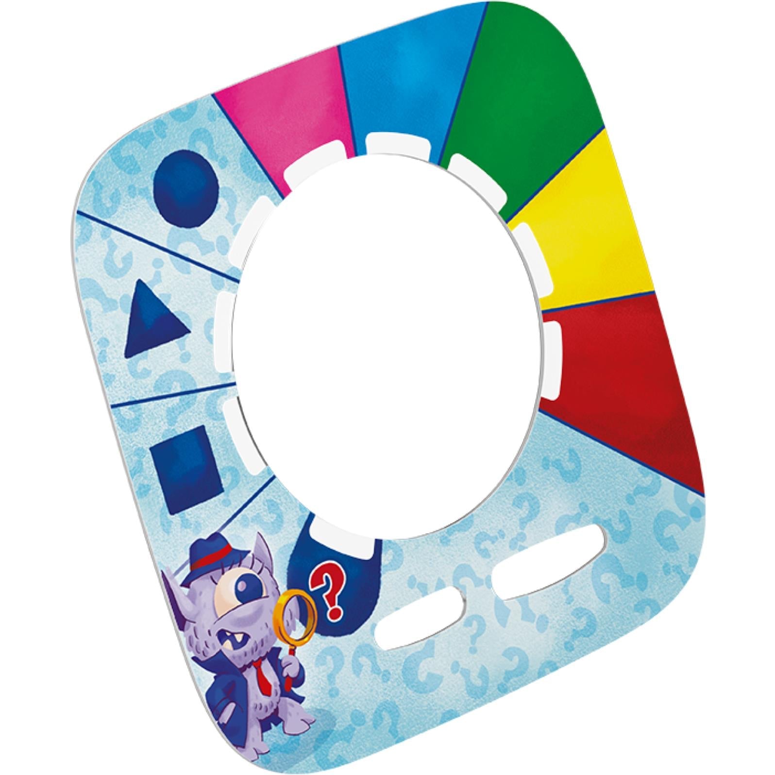 Tonieplay game disc with blue monster pattern and central white cutout