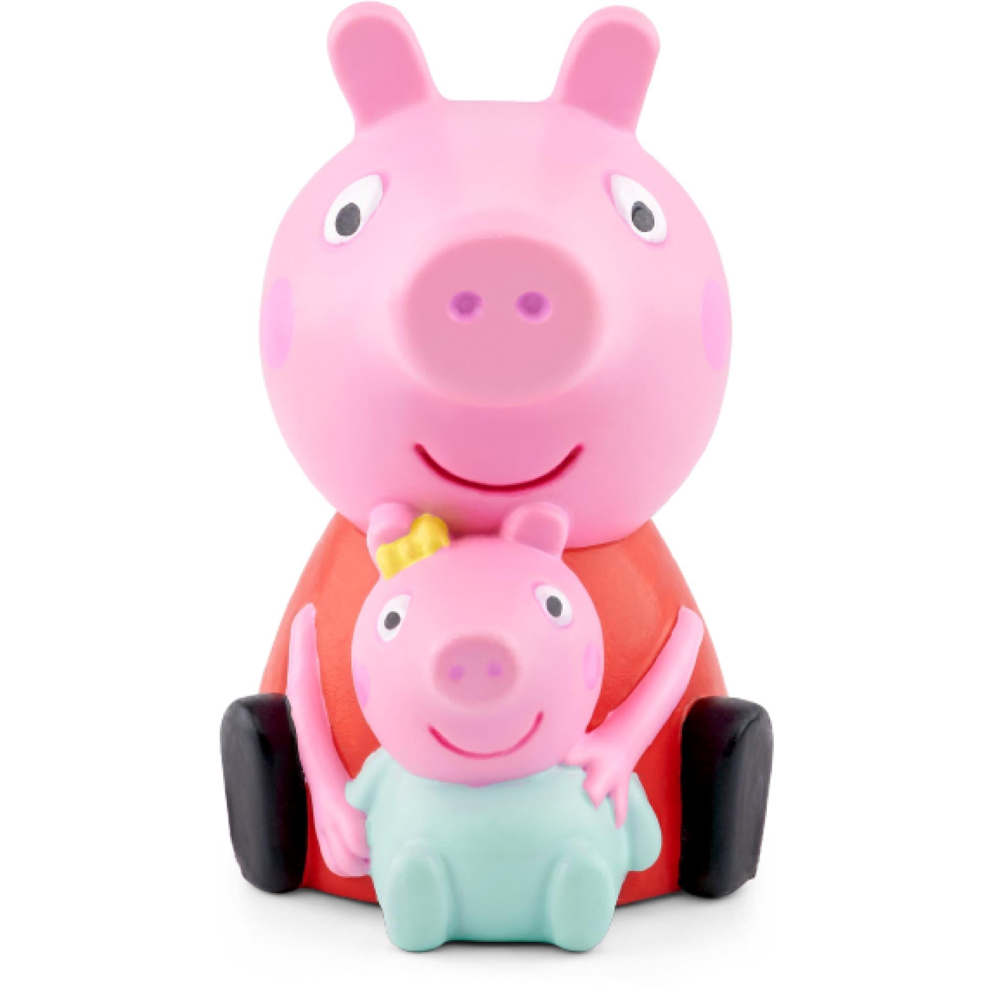 Peppa Pig Tonie figurine in orange outfit holding a small piglet