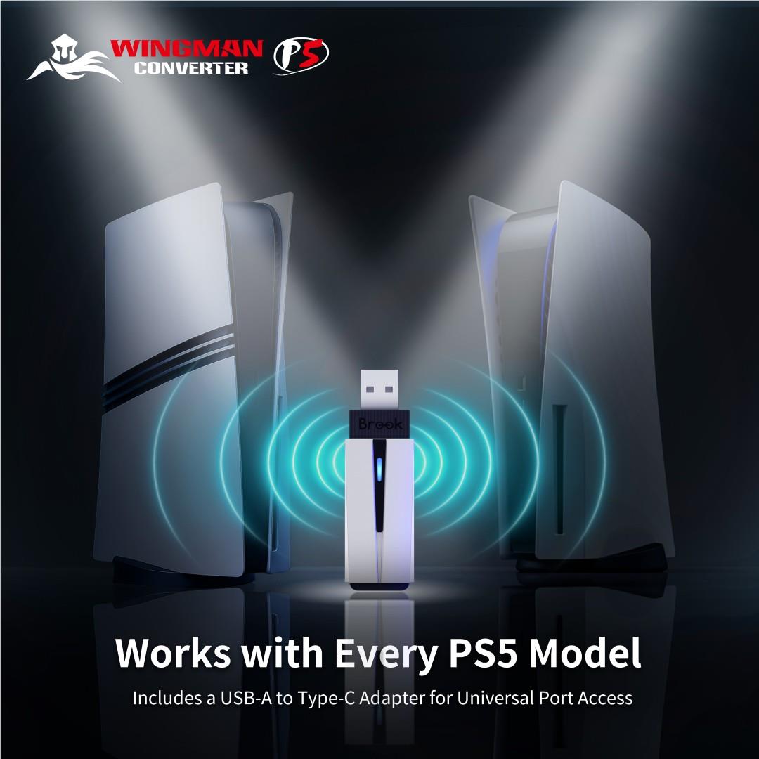 Brook Wingman P5 controller converter in white, image 11 - Electronic Gaming Accessories at Tech Supply Shed NZ
