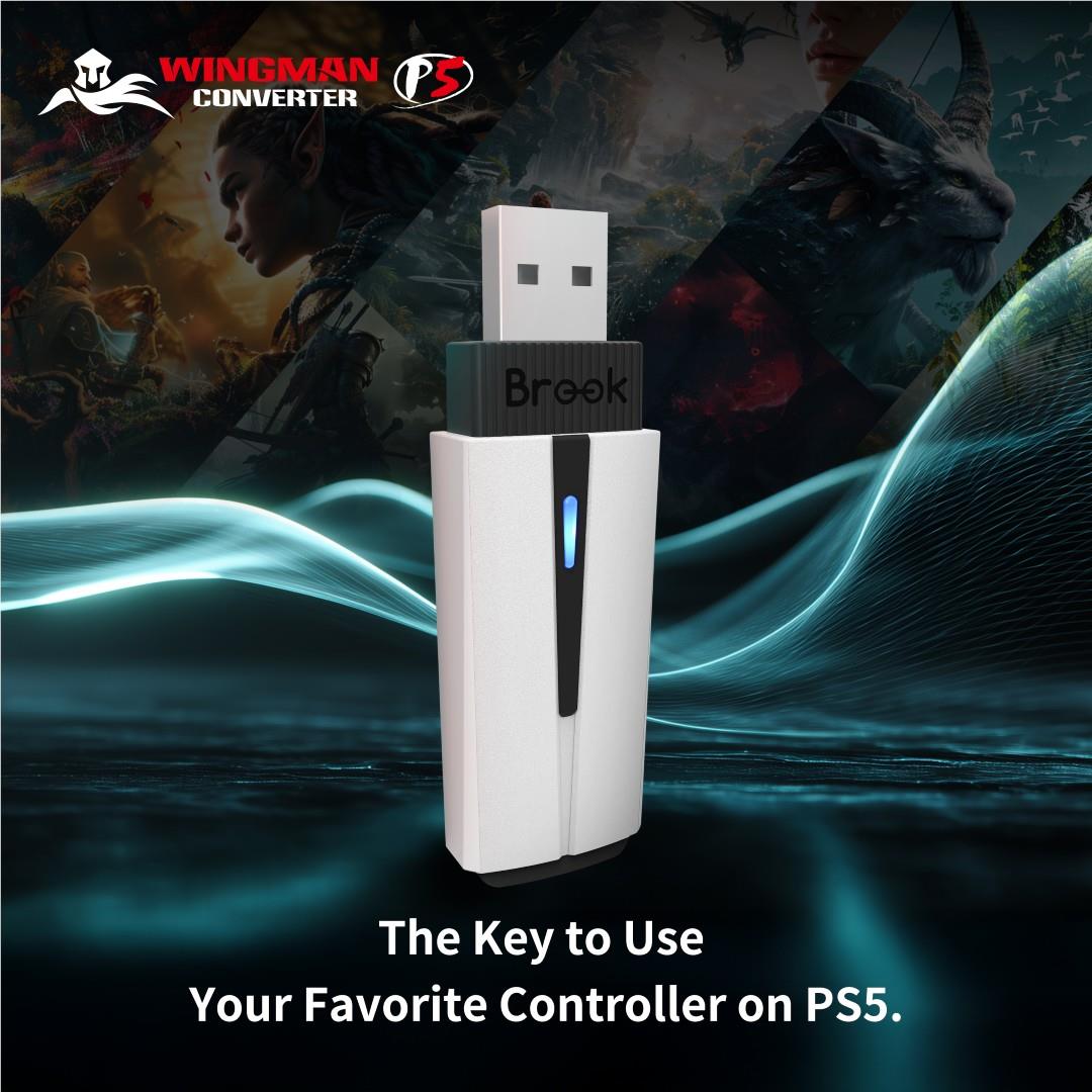 Brook Wingman P5 controller converter in white, image 5 - Electronic Gaming Accessories at Tech Supply Shed NZ