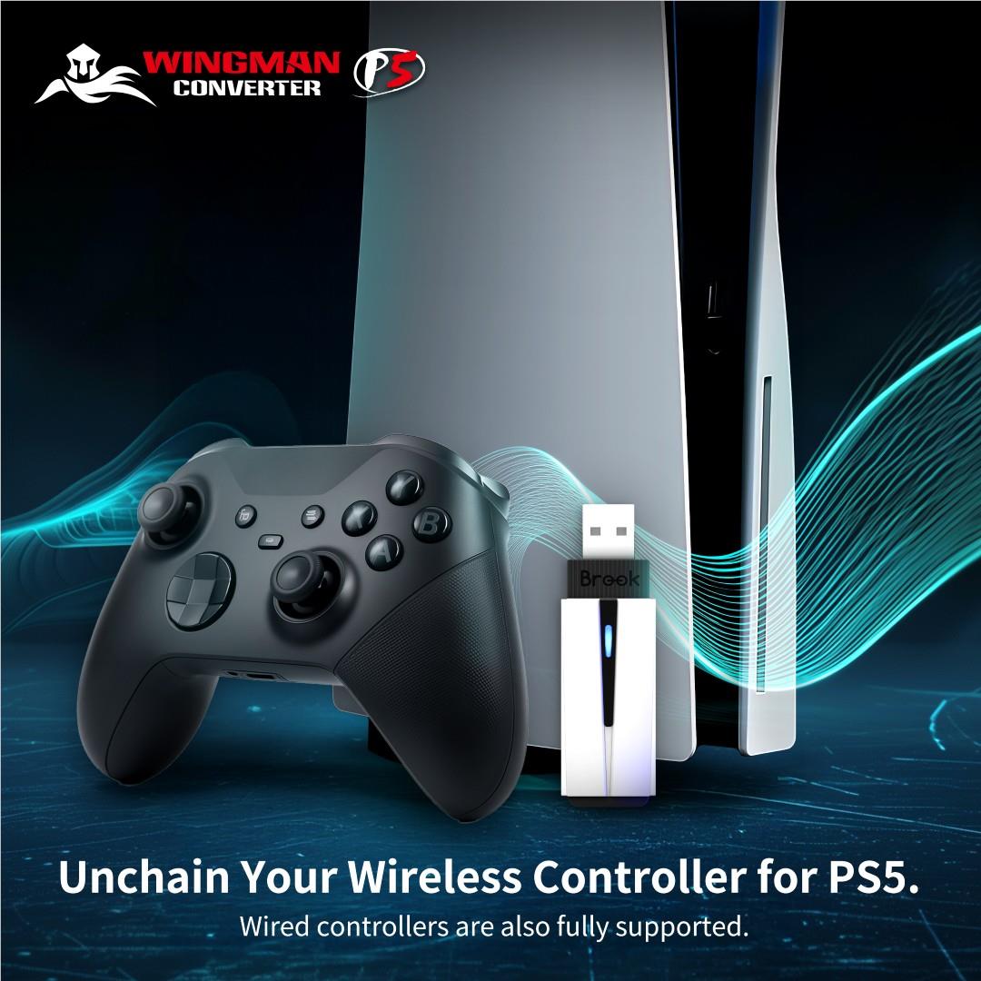 Brook Wingman P5 controller converter in white, image 6 - Electronic Gaming Accessories at Tech Supply Shed NZ