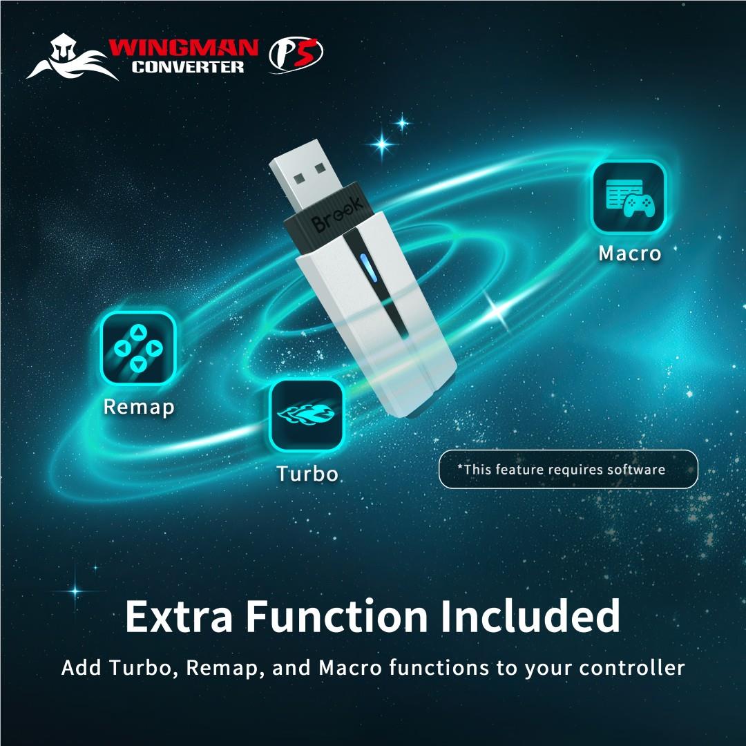 Brook Wingman P5 controller converter in white, image 9 - Electronic Gaming Accessories at Tech Supply Shed NZ