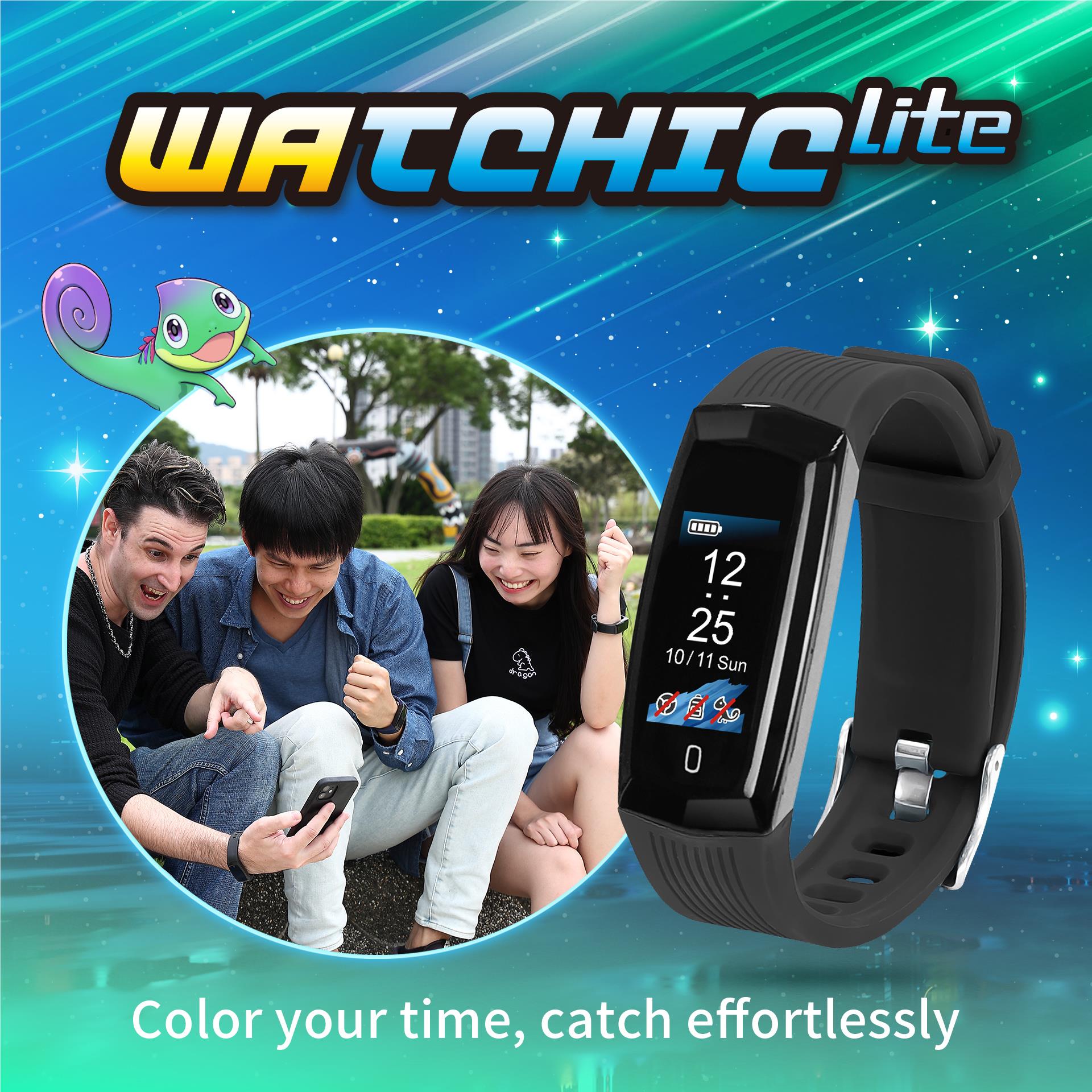 Brook Watchic Lite Pokemon GO auto catch colour watch with black strap, image 4 - Electronic Gaming Accessories at Tech Supply Shed NZ