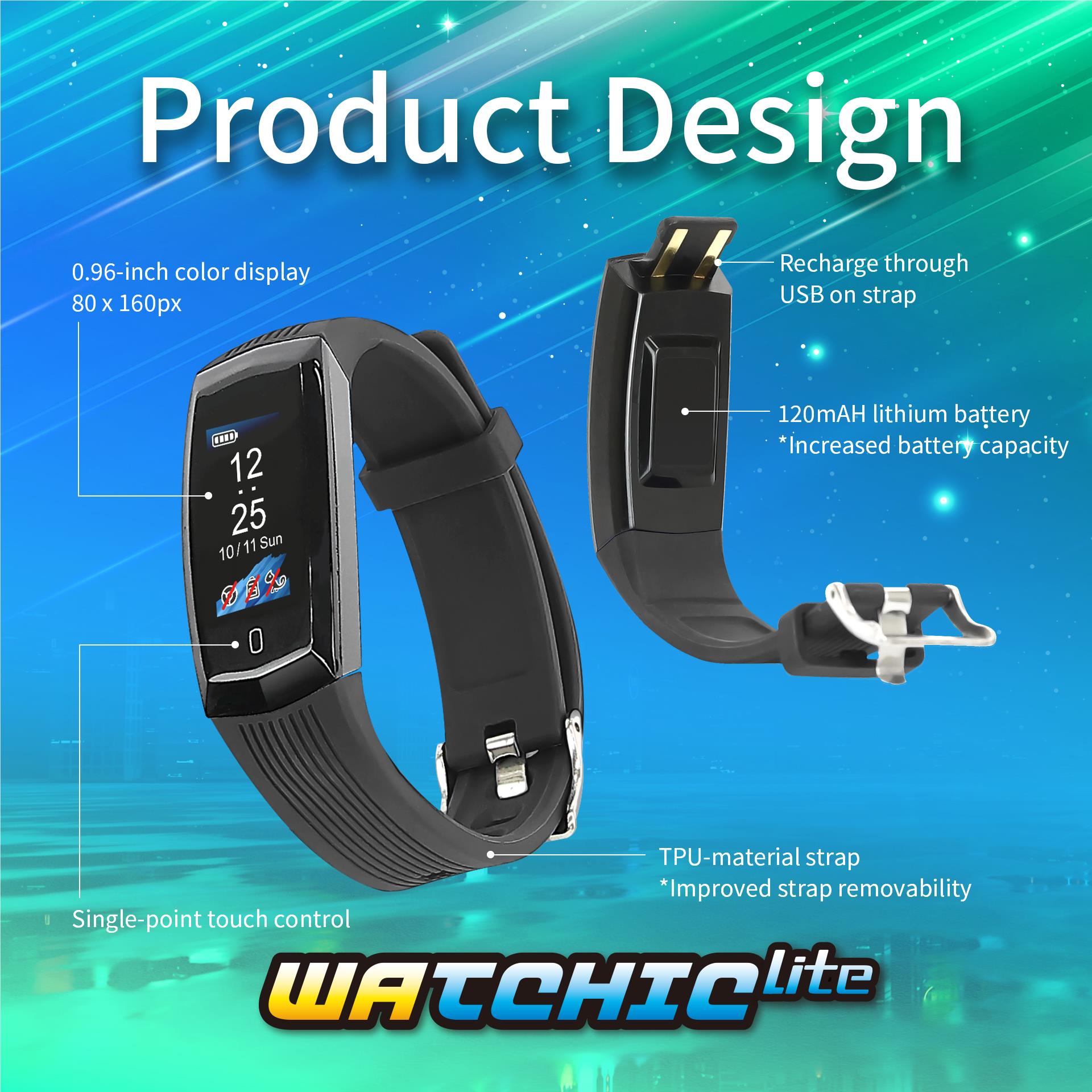 Brook Watchic Lite Pokemon GO auto catch colour watch with black strap, image 5 - Electronic Gaming Accessories at Tech Supply Shed NZ