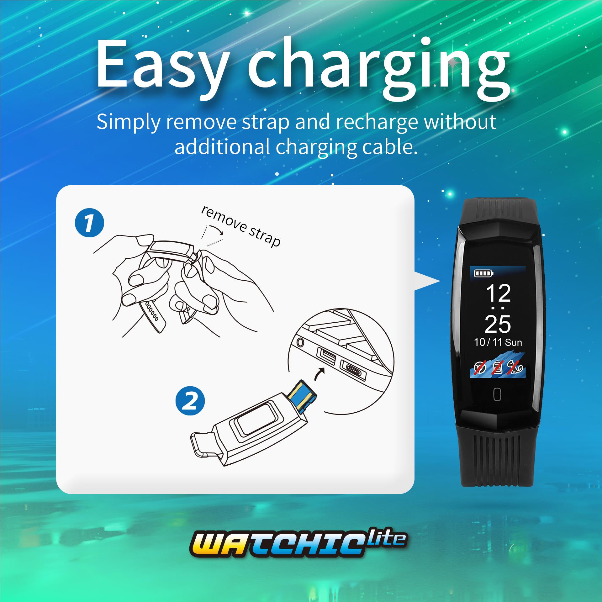 Brook Watchic Lite Pokemon GO auto catch colour watch with black strap, image 9 - Electronic Gaming Accessories at Tech Supply Shed NZ