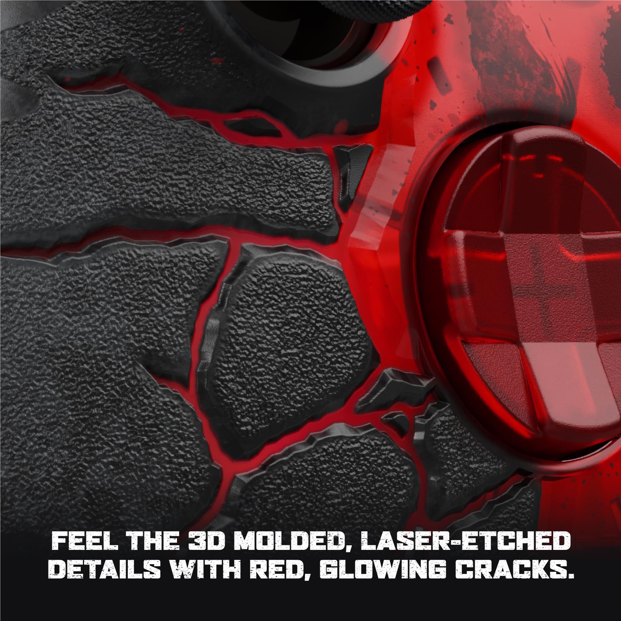 Xbox Wireless Controller Gears of War E-Day Limited Edition with red glowing crack design, image 3 - Electronic Gaming Accessories at Tech Supply Shed NZ
