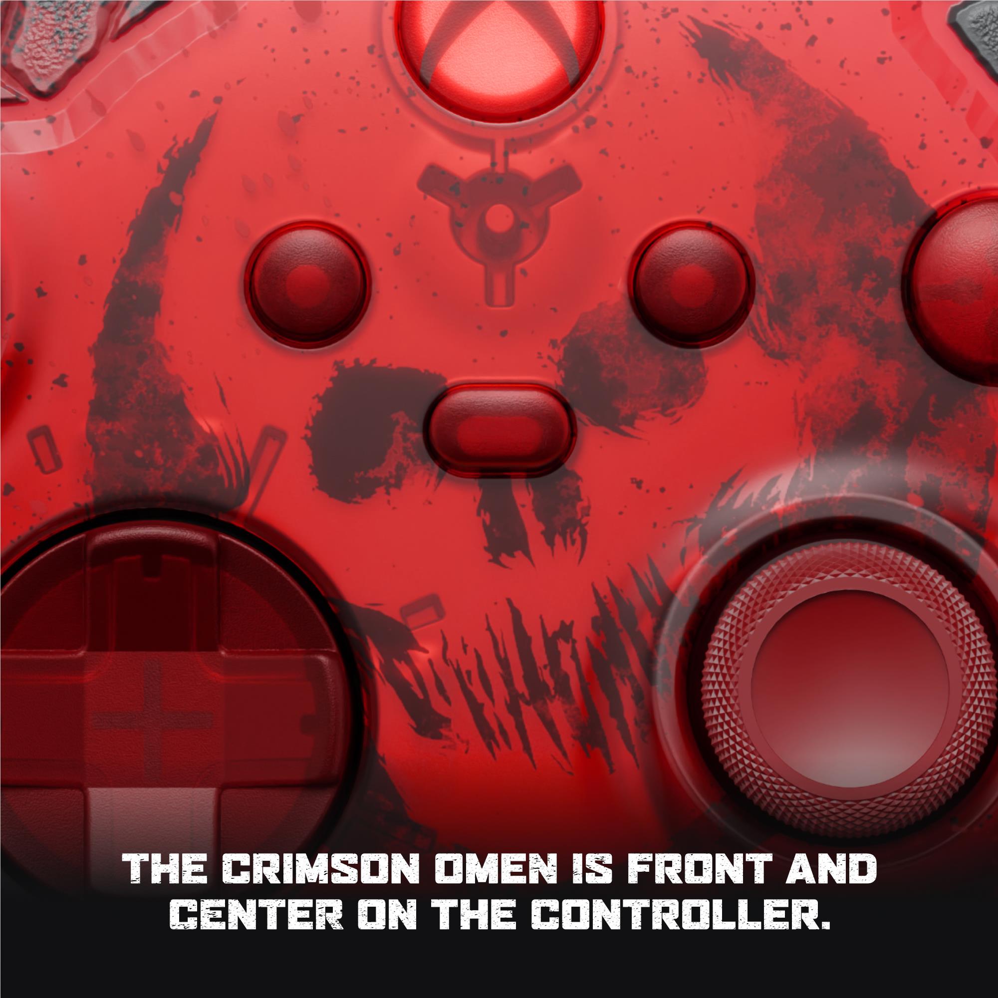 Xbox Wireless Controller Gears of War E-Day Limited Edition with red glowing crack design, image 4 - Electronic Gaming Accessories at Tech Supply Shed NZ