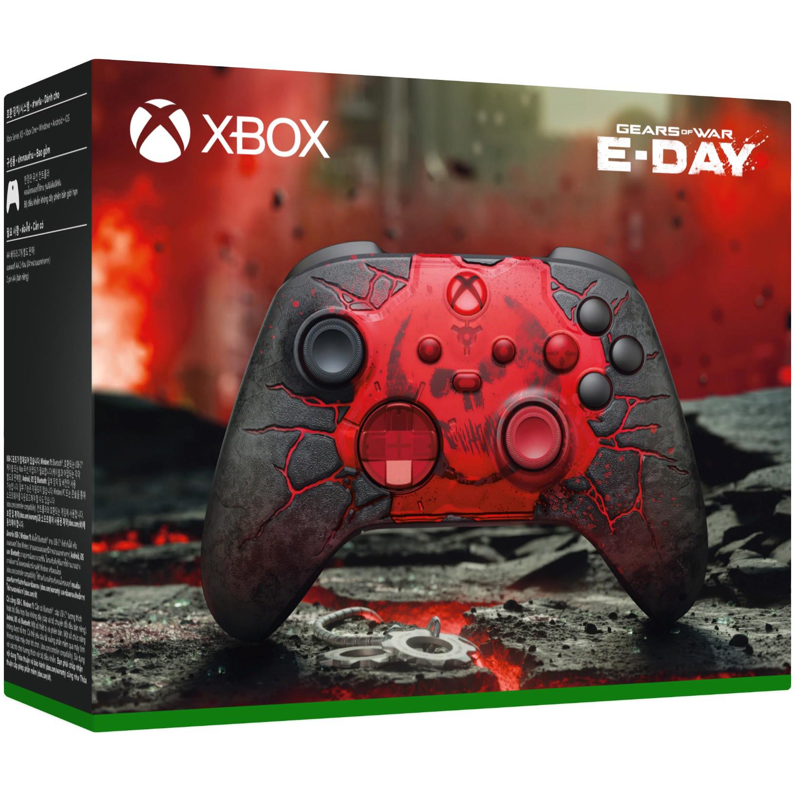 Xbox Wireless Controller Gears of War E-Day Limited Edition with red glowing crack design, image 8 - Electronic Gaming Accessories at Tech Supply Shed NZ