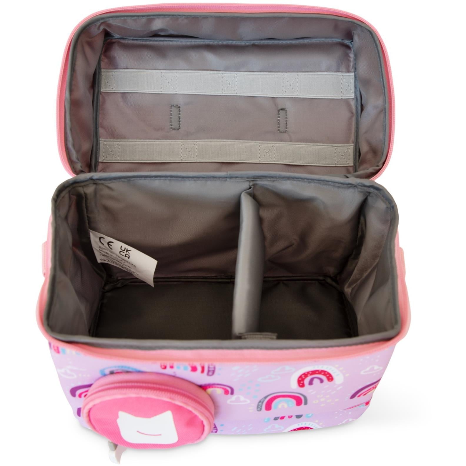 tonies Listen & Go carry bag in pink with an Over the Rainbow design, image 3 - Tonies at Tech Supply Shed NZ
