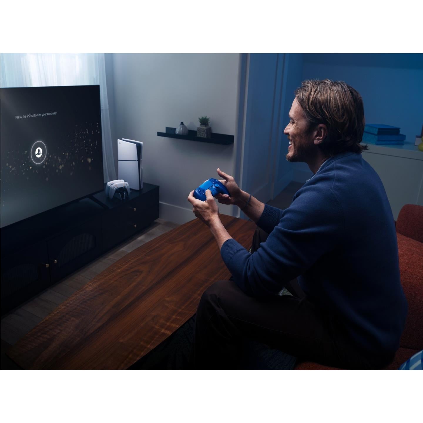 PlayStation DualSense wireless controller in Icon Blue Special Edition, image 9 - Electronic Gaming Accessories at Tech Supply Shed NZ