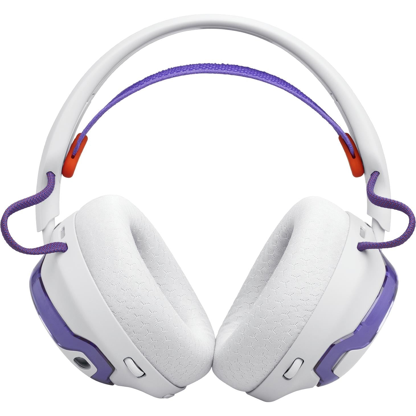 JBL Quantum 650 wireless over-ear gaming headset in white, image 2 - Gaming Headsets at Tech Supply Shed NZ
