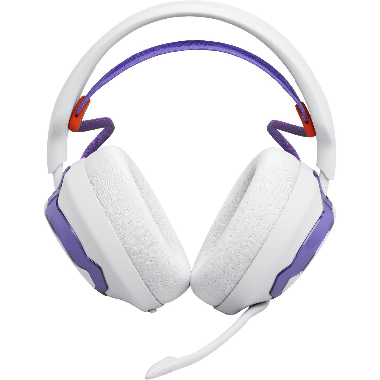 JBL Quantum 650 wireless over-ear gaming headset in white, image 4 - Gaming Headsets at Tech Supply Shed NZ