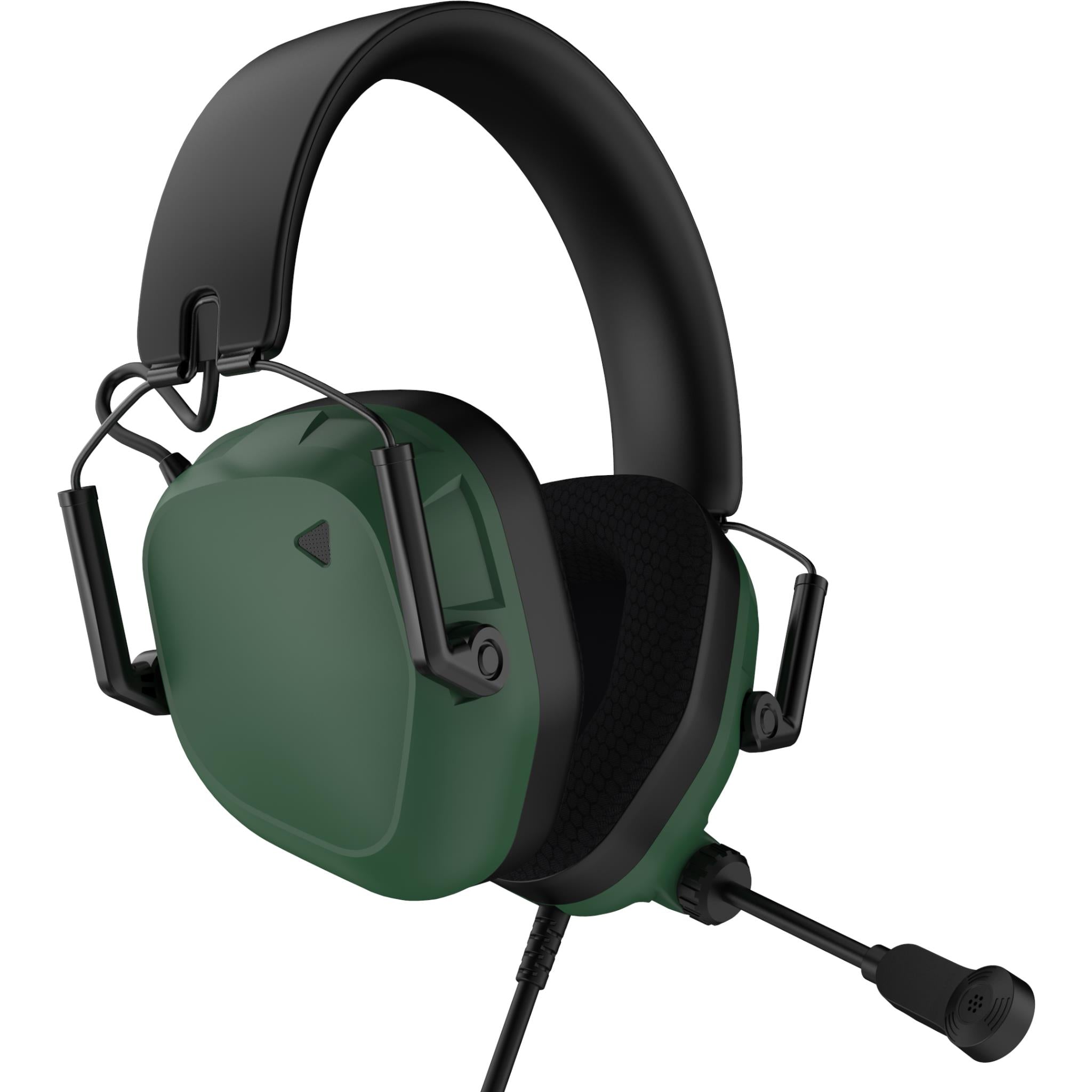 Playmax MXPro 2.0 wired gaming headset in military green, image 2 - Gaming Headsets at Tech Supply Shed NZ