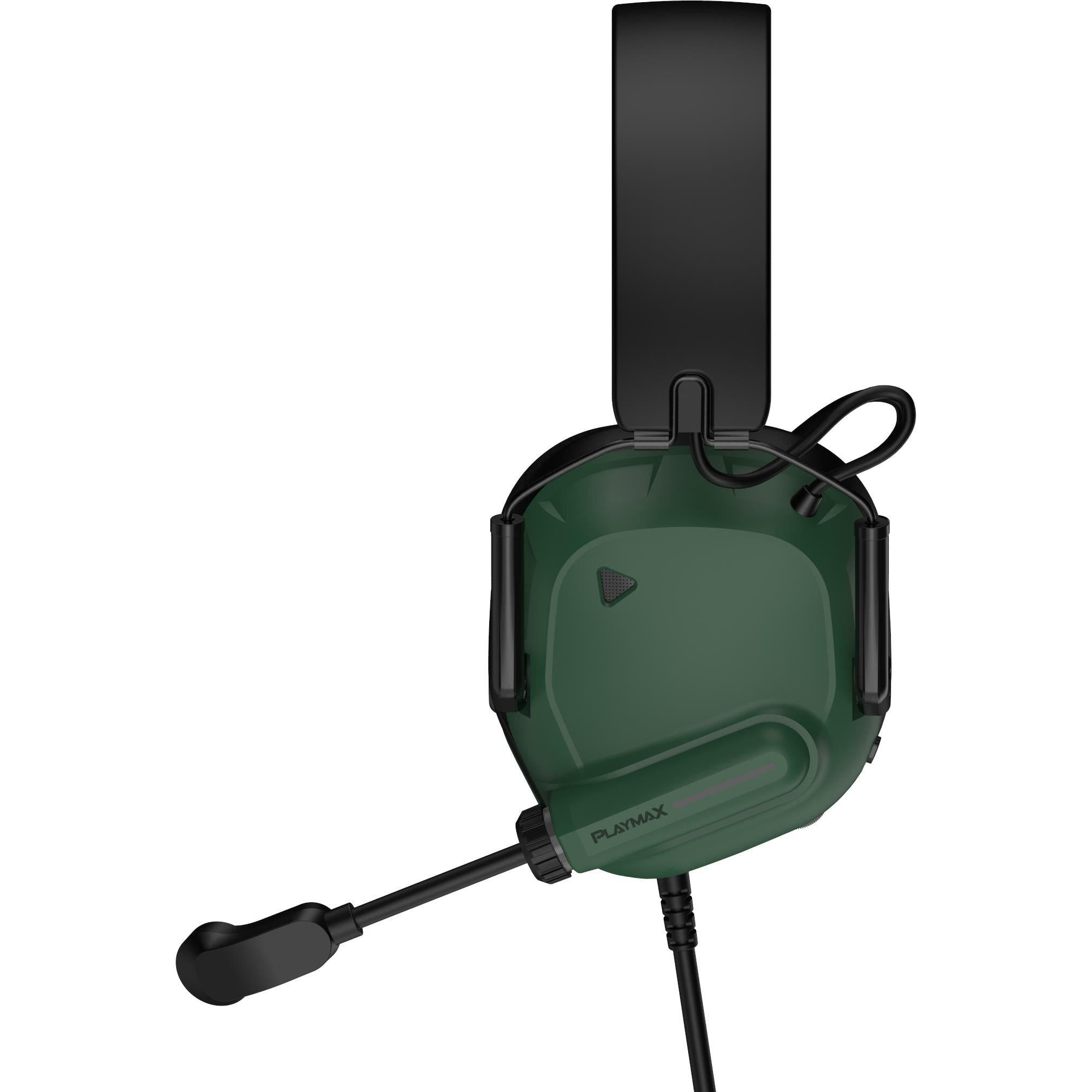 Playmax MXPro 2.0 wired gaming headset in military green, image 3 - Gaming Headsets at Tech Supply Shed NZ