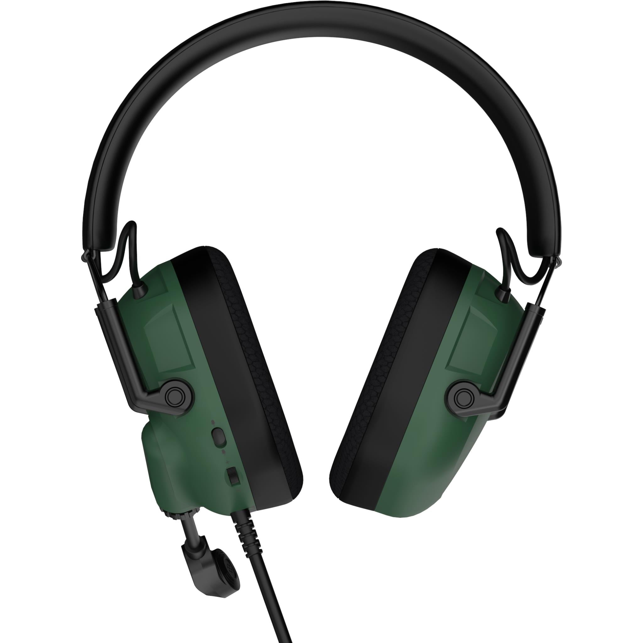 Playmax MXPro 2.0 wired gaming headset in military green, image 6 - Gaming Headsets at Tech Supply Shed NZ