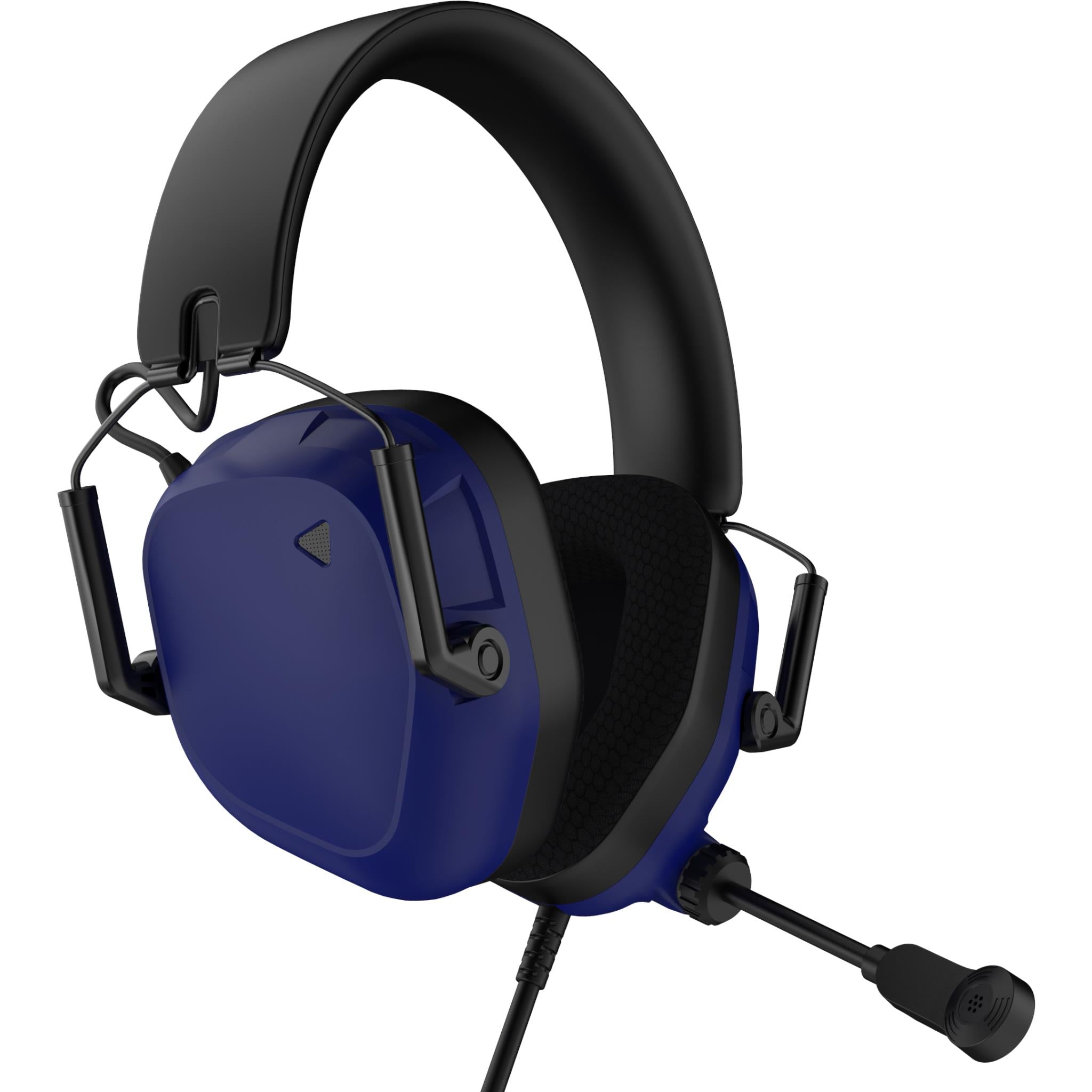 Playmax MXPro 2.0 wired gaming headset in racing blue, image 2 - Gaming Headsets at Tech Supply Shed NZ