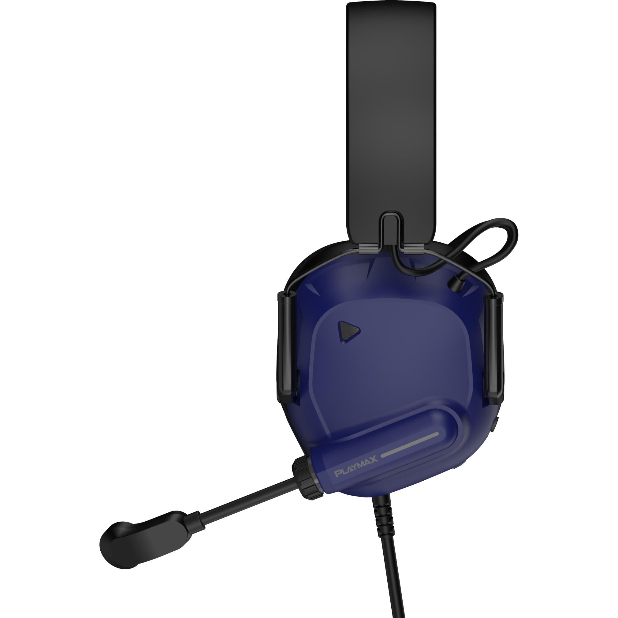 Playmax MXPro 2.0 wired gaming headset in racing blue, image 3 - Gaming Headsets at Tech Supply Shed NZ