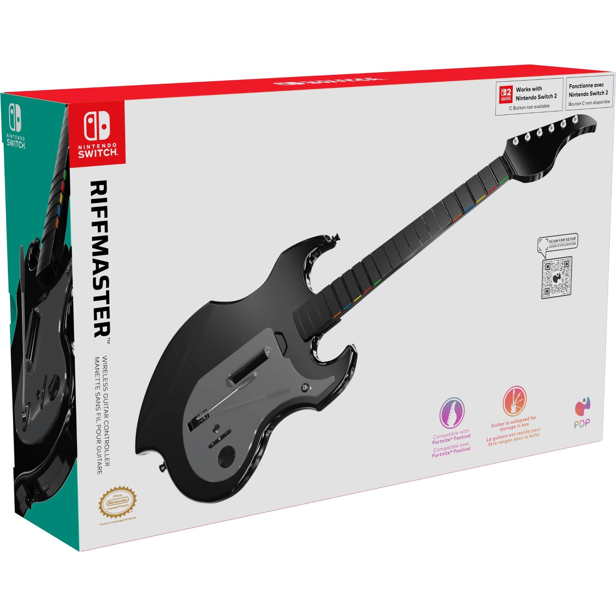 PDP Riffmaster wireless guitar controller for Nintendo Switch - Electronic Gaming Accessories at Tech Supply Shed NZ