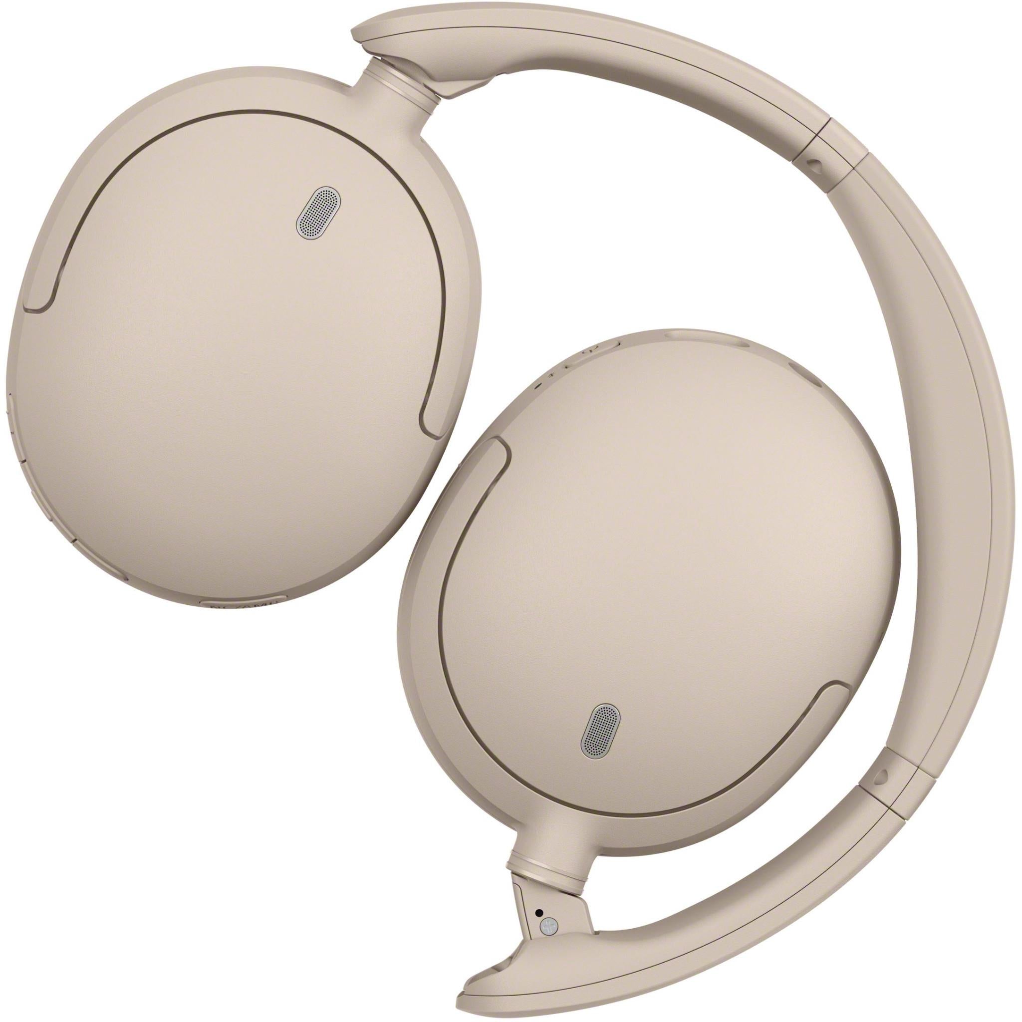 Sony WH-CH730N noise cancelling wireless over-ear headphones in Beige, image 4 - Over-Ear Headphones at Tech Supply Shed NZ