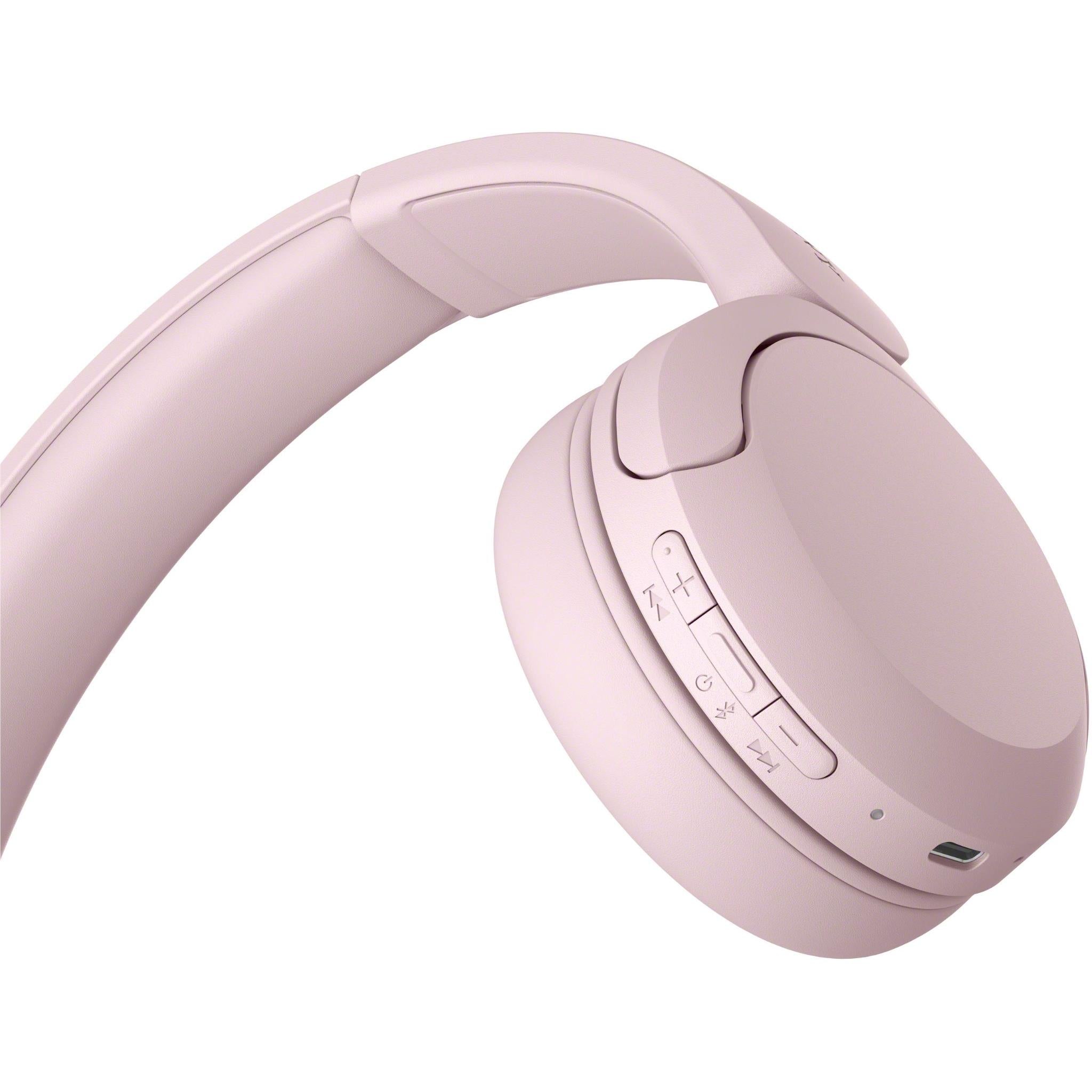 Sony WH-CH530 Bluetooth on-ear headphones in Pink, image 3 - On-Ear Headphones at Tech Supply Shed NZ