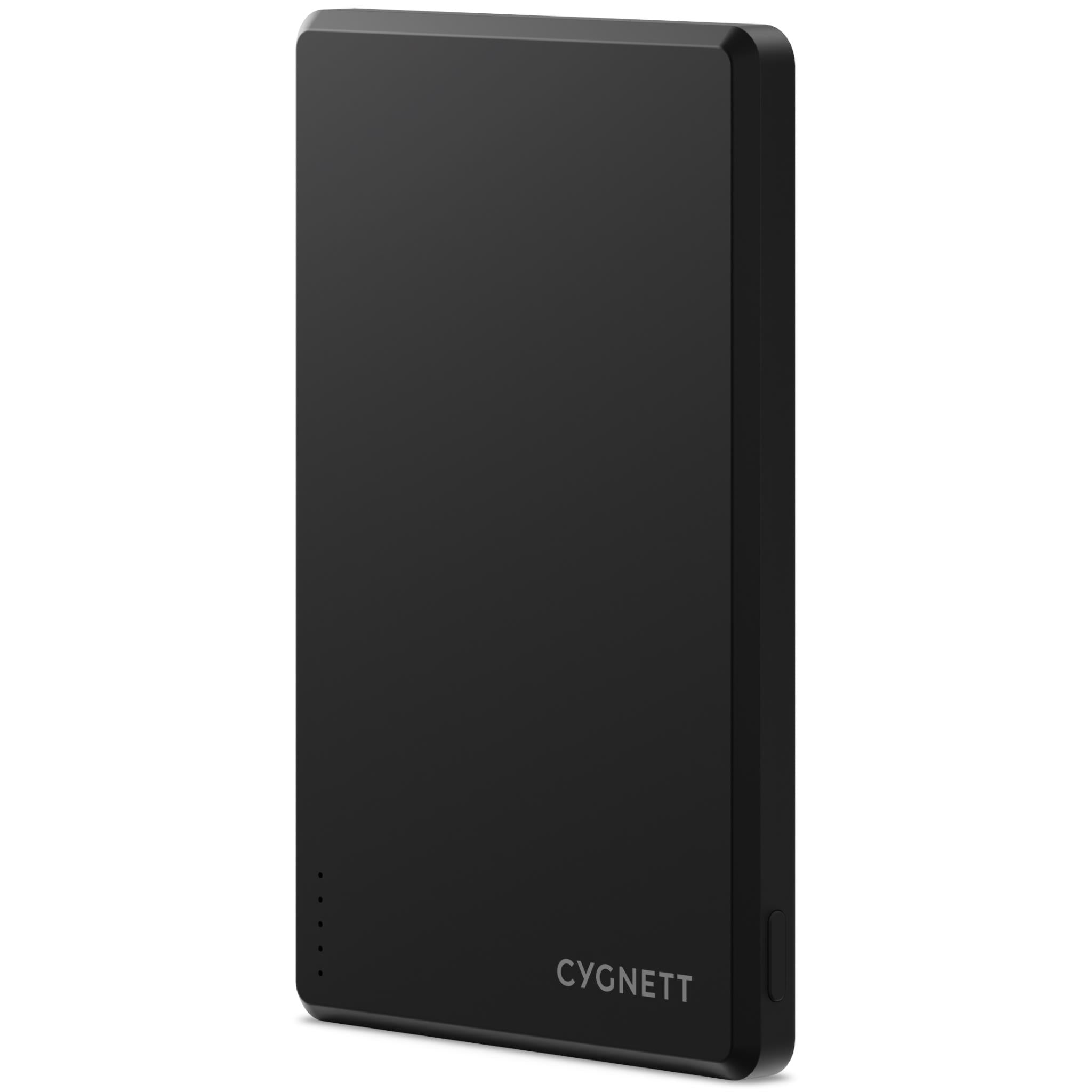 Cygnett wireless power bank back panel, slim black design